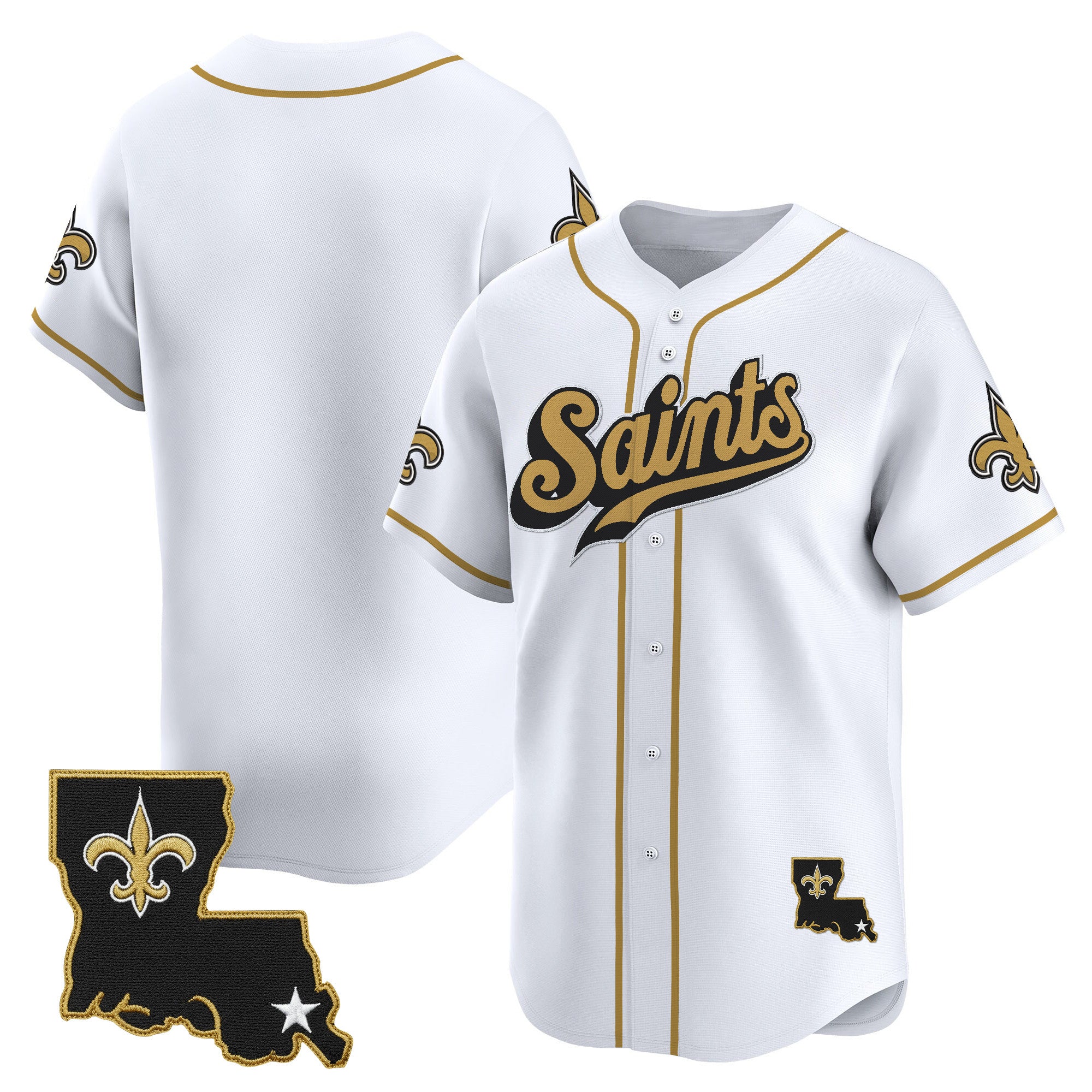 Men's New Orleans Saints 2025 Vapor Baseball Jersey - All Stitched