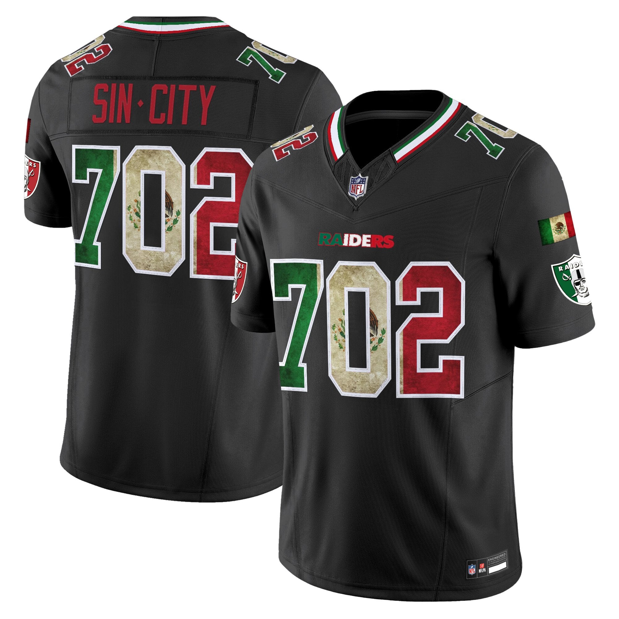 Men's Las Vegas Raiders Mexico Vapor Limited Jersey - All Stitched