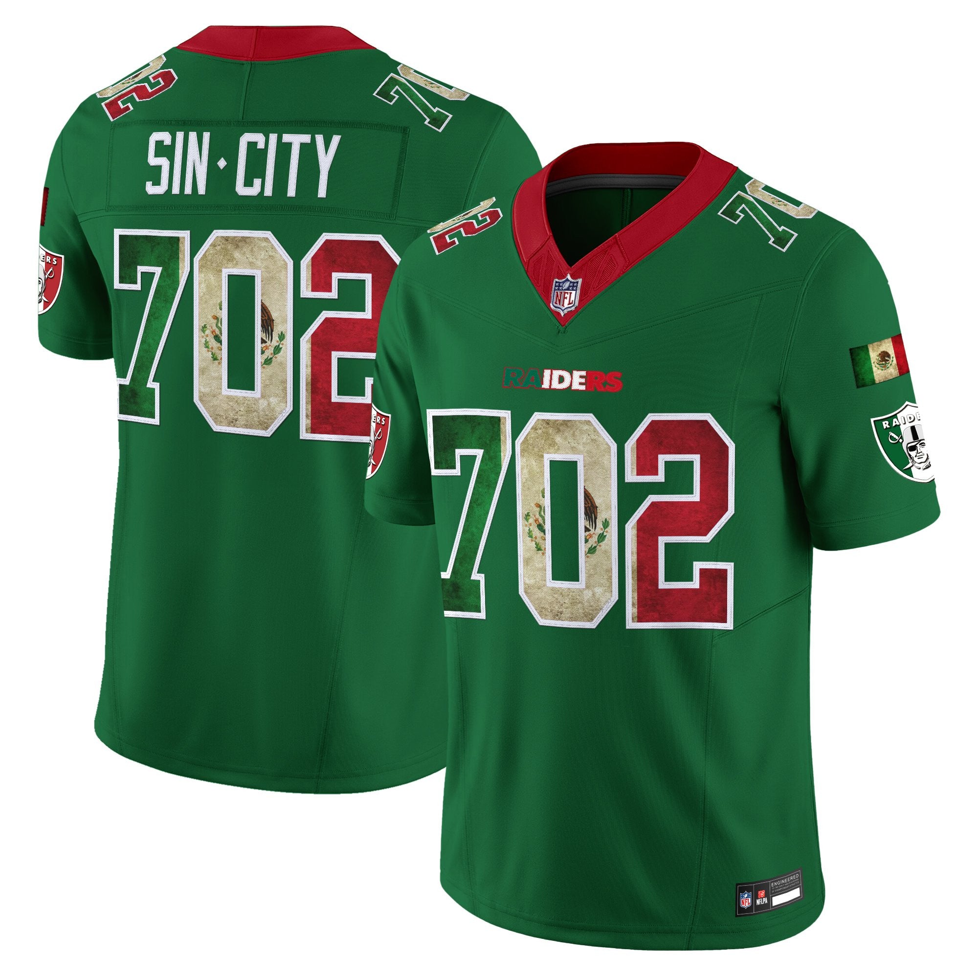Men's Las Vegas Raiders Mexico Vapor Limited Jersey - All Stitched