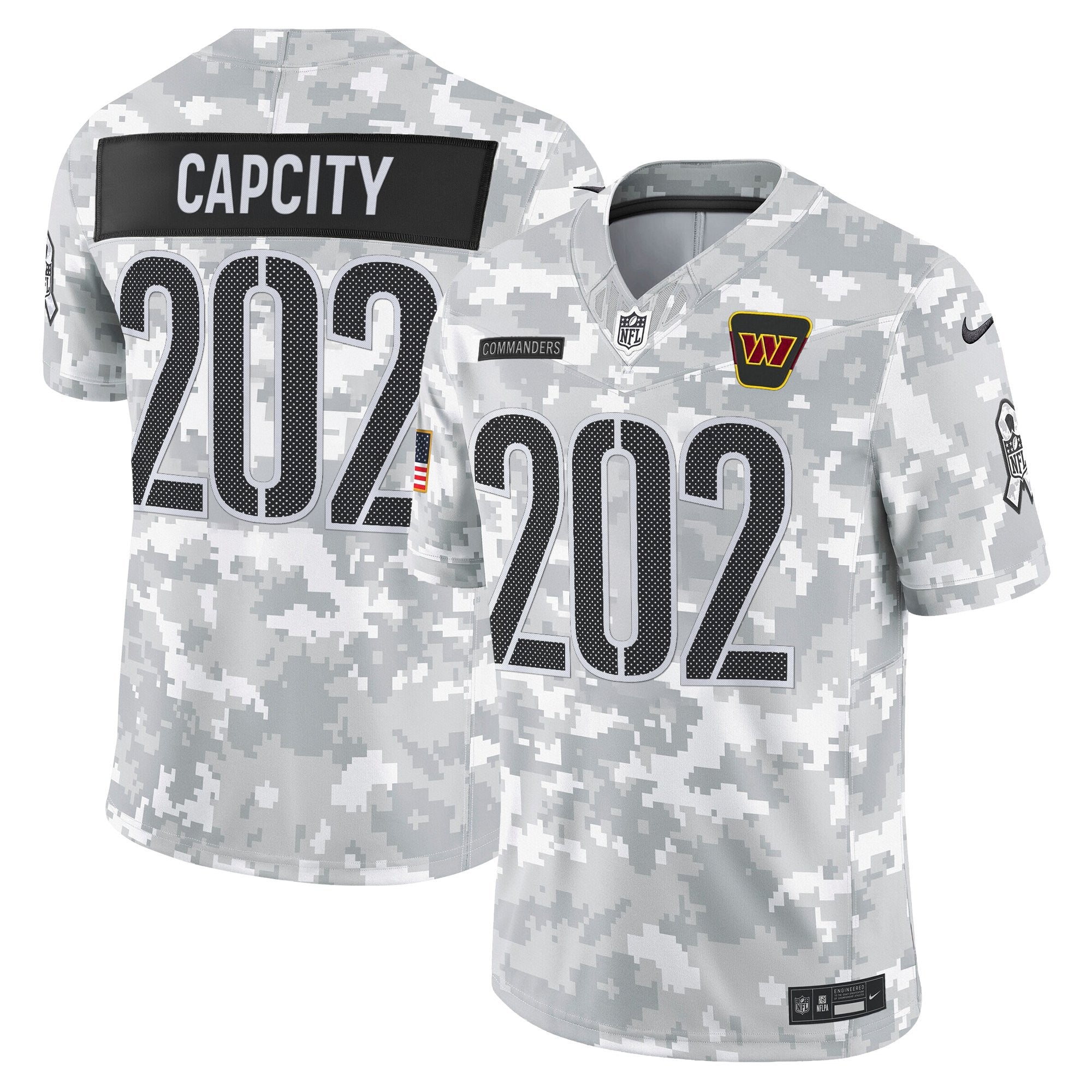 Men's Washington Commanders 2025 Salute to Service Vapor Limited Jersey - All Stitched