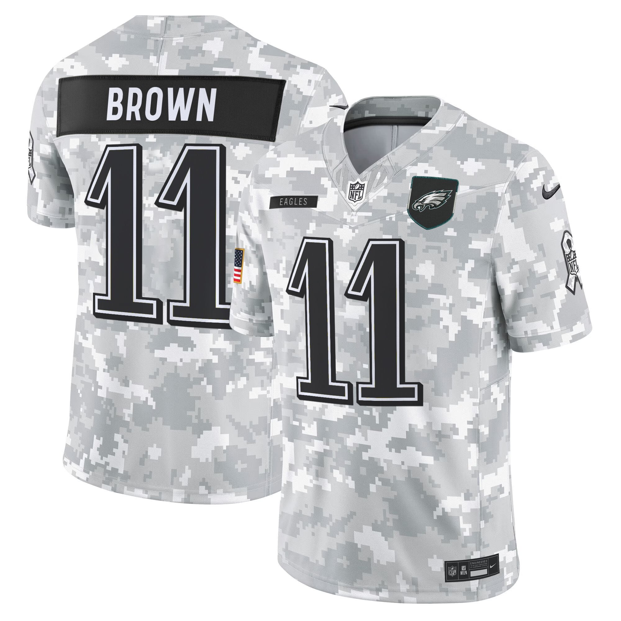 Men's Philadelphia Eagles 2025 Salute to Service Limited Jersey - All Stitched
