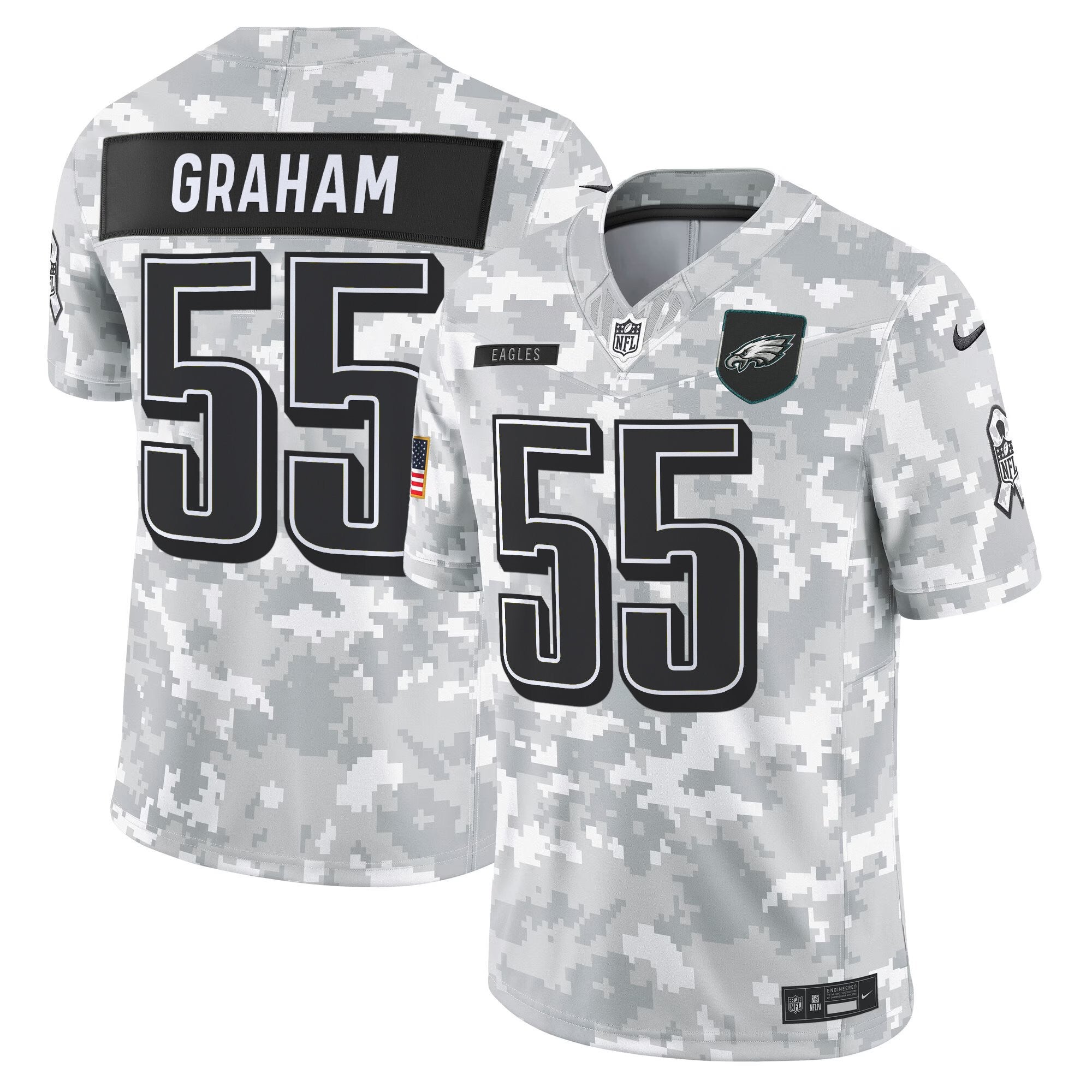 Men's Philadelphia Eagles 2025 Salute to Service Limited Jersey - All Stitched