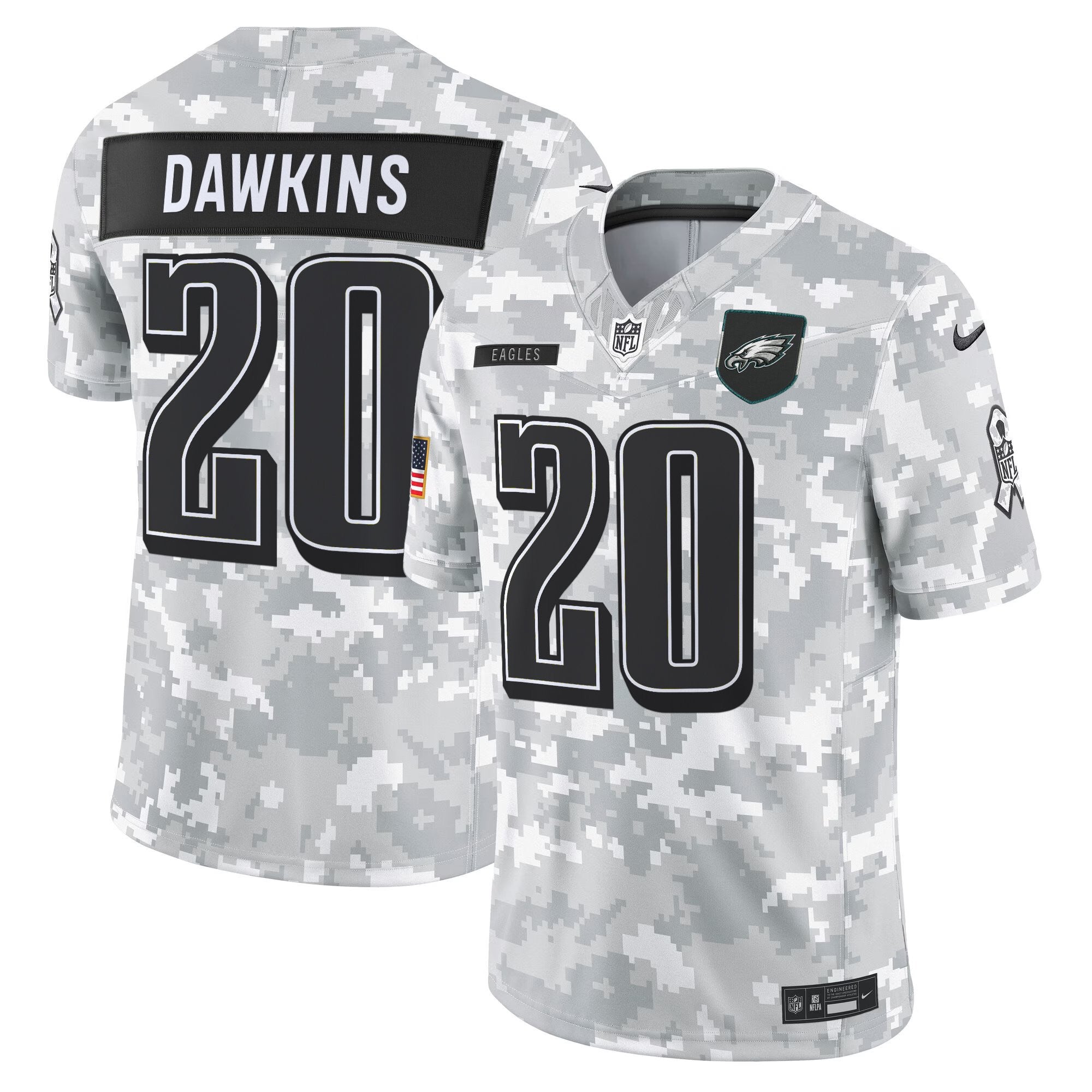 Men's Philadelphia Eagles 2025 Salute to Service Limited Jersey - All Stitched
