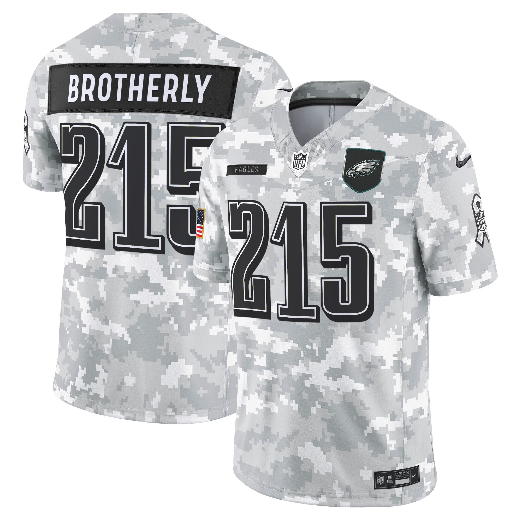 Men's Philadelphia Eagles 2025 Salute to Service Limited Jersey - All Stitched