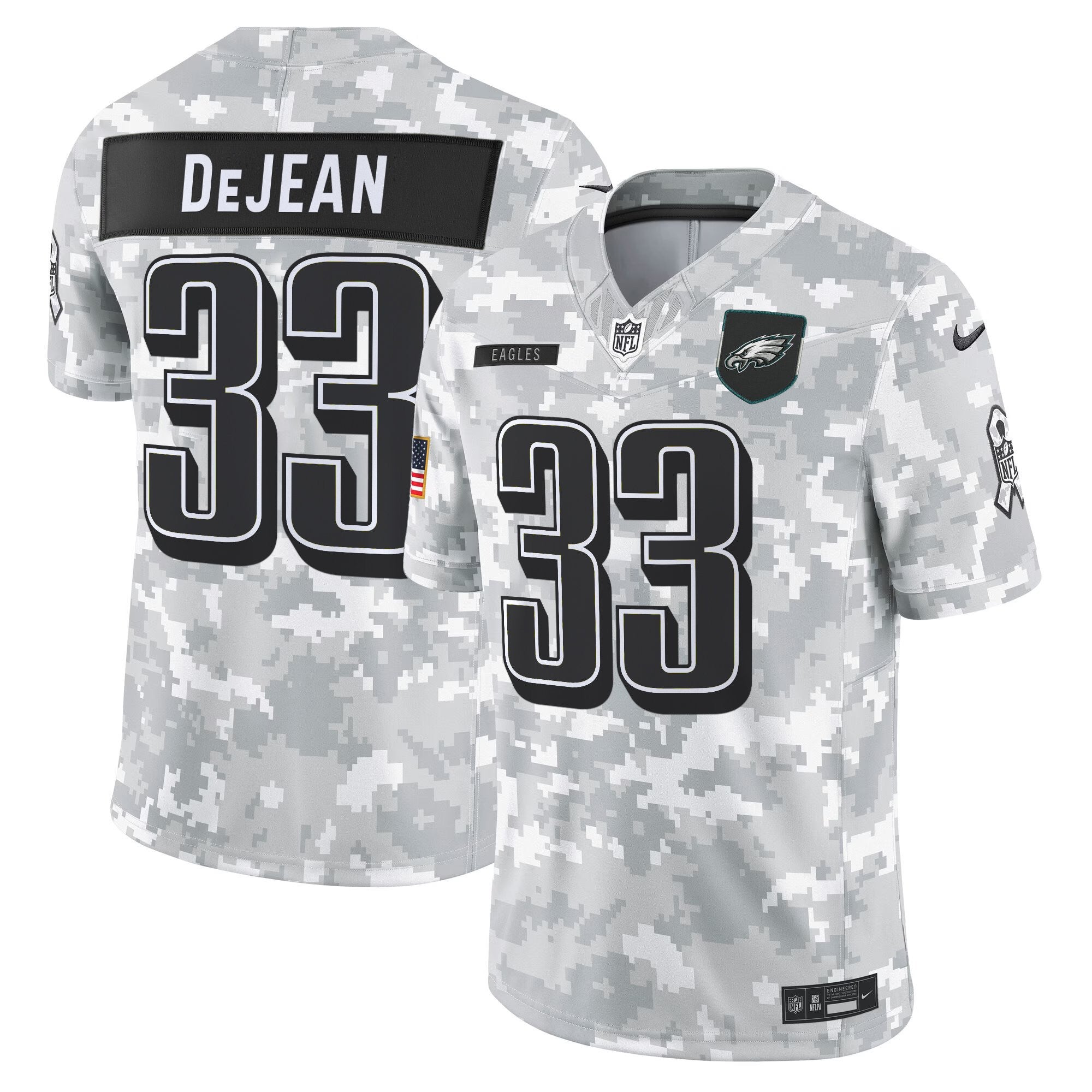 Men's Philadelphia Eagles 2025 Salute to Service Limited Jersey - All Stitched