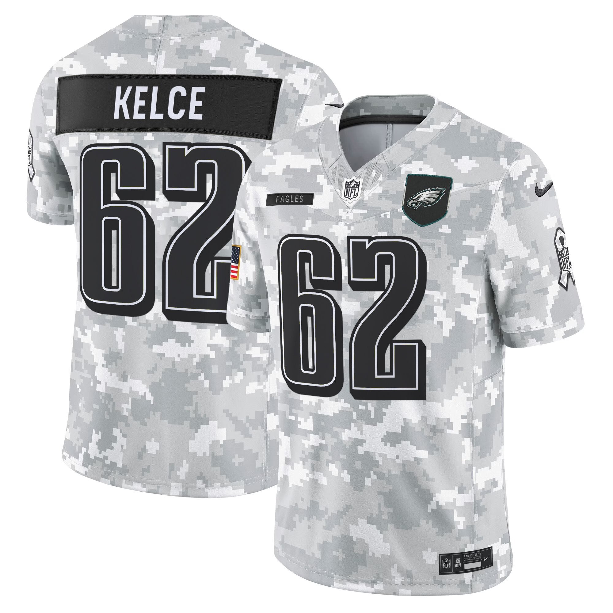 Men's Philadelphia Eagles 2025 Salute to Service Limited Jersey - All Stitched