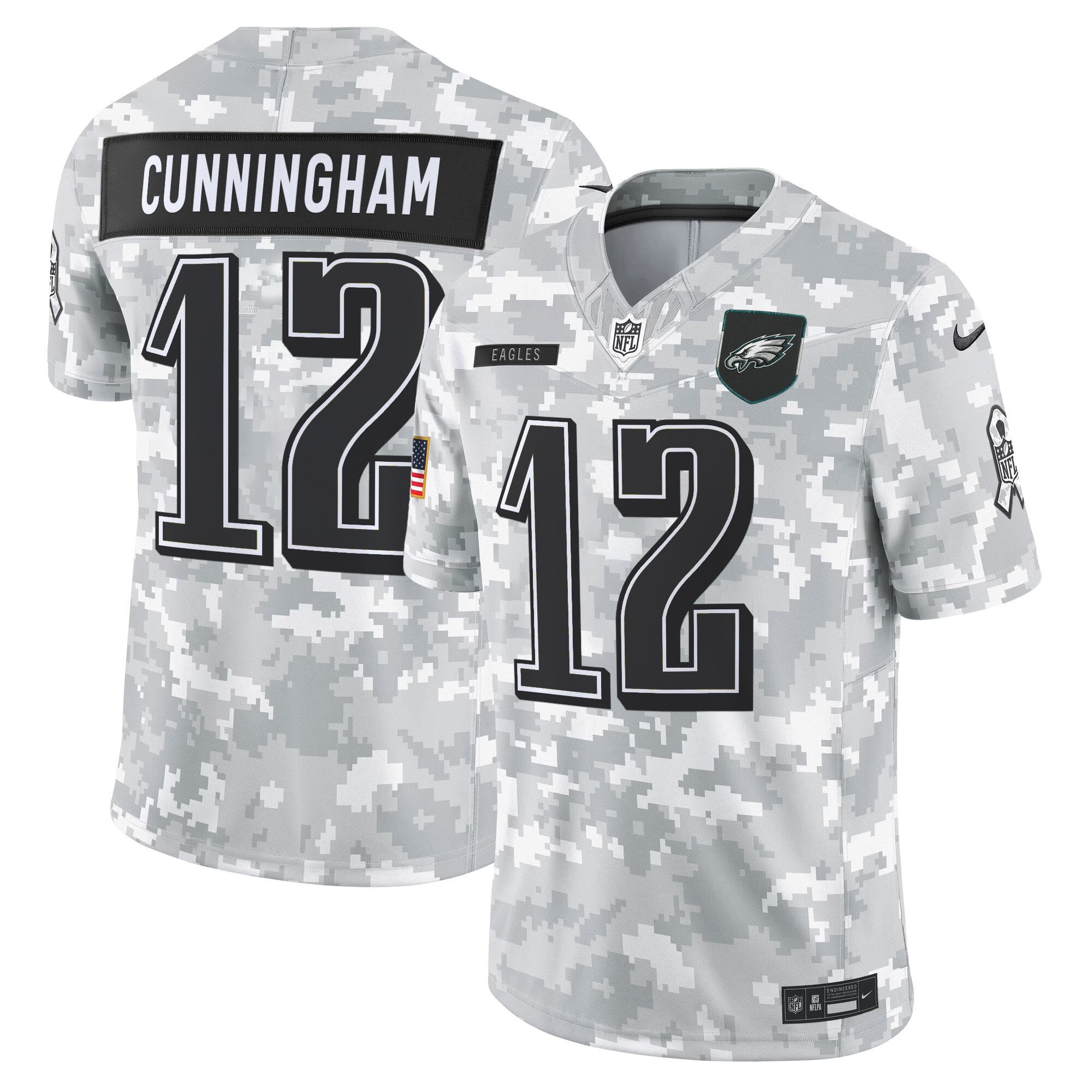 Men's Philadelphia Eagles 2025 Salute to Service Limited Jersey - All Stitched