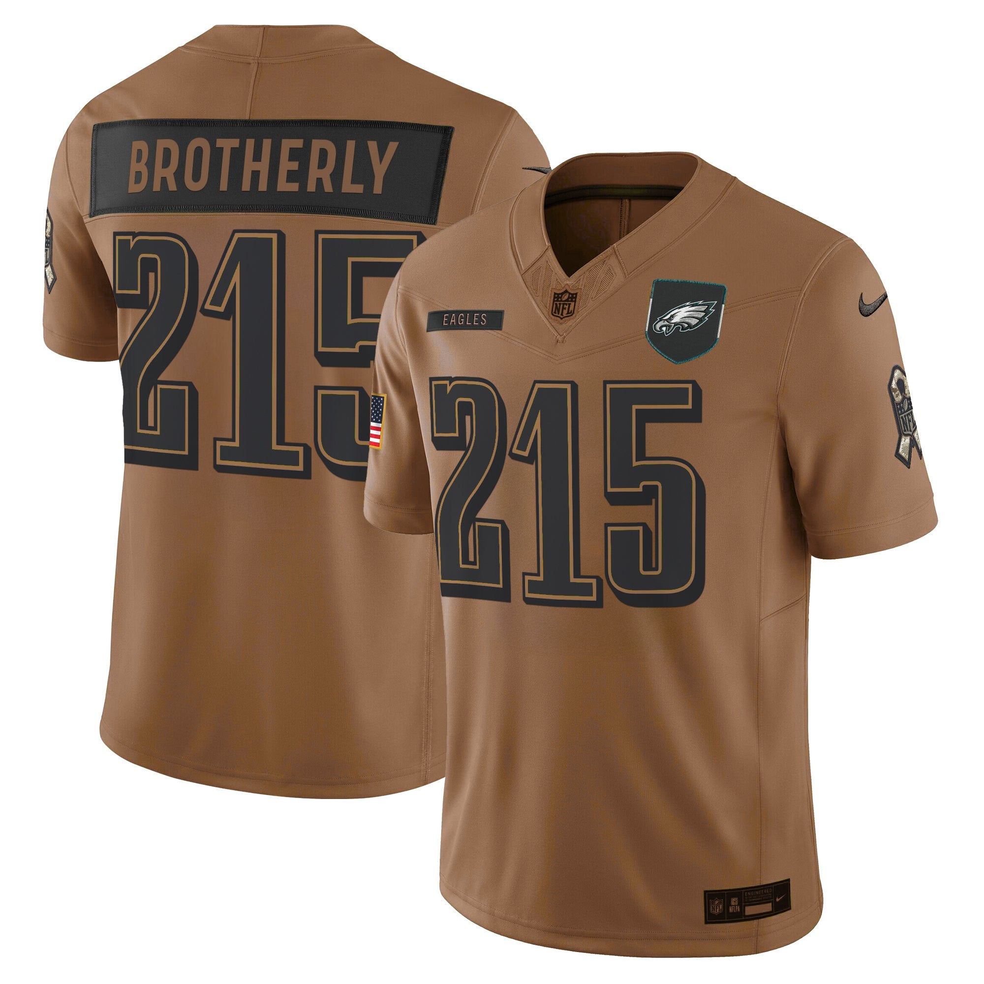 Men's Philadelphia Eagles 2025 Salute to Service Limited Jersey - All Stitched