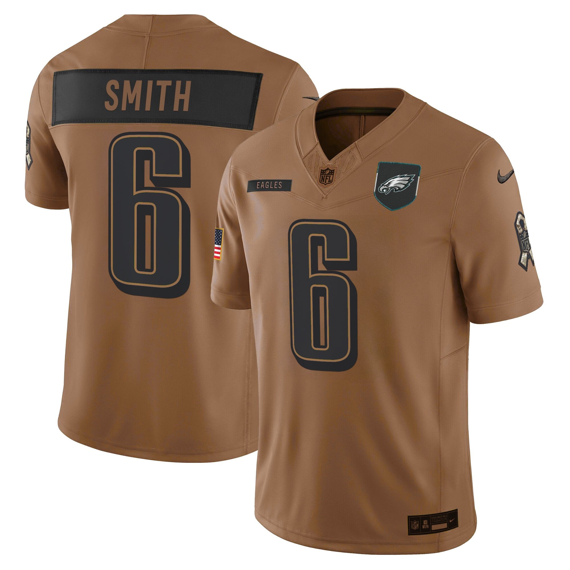 Men's Philadelphia Eagles 2025 Salute to Service Limited Jersey - All Stitched