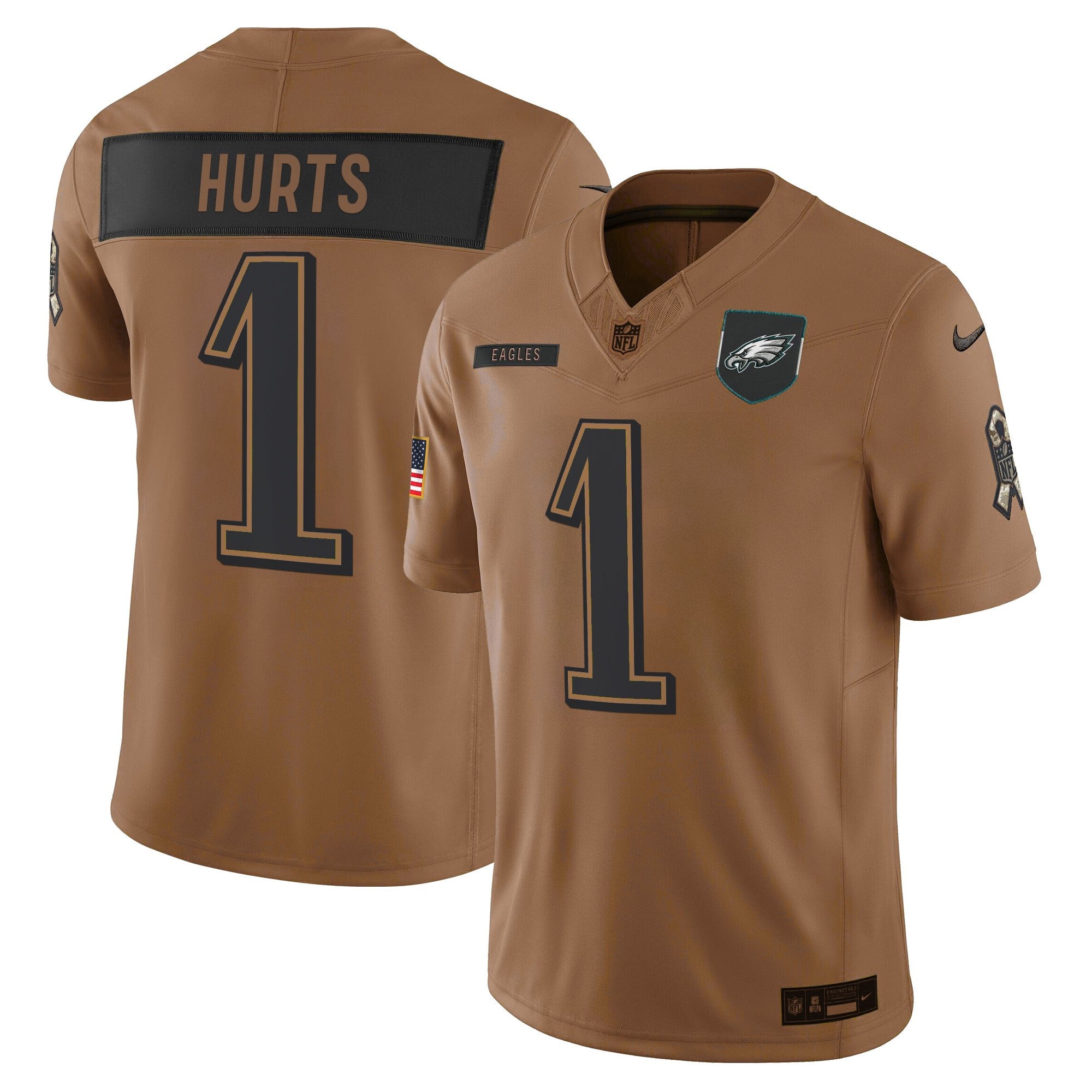 Men's Philadelphia Eagles 2025 Salute to Service Limited Jersey - All Stitched