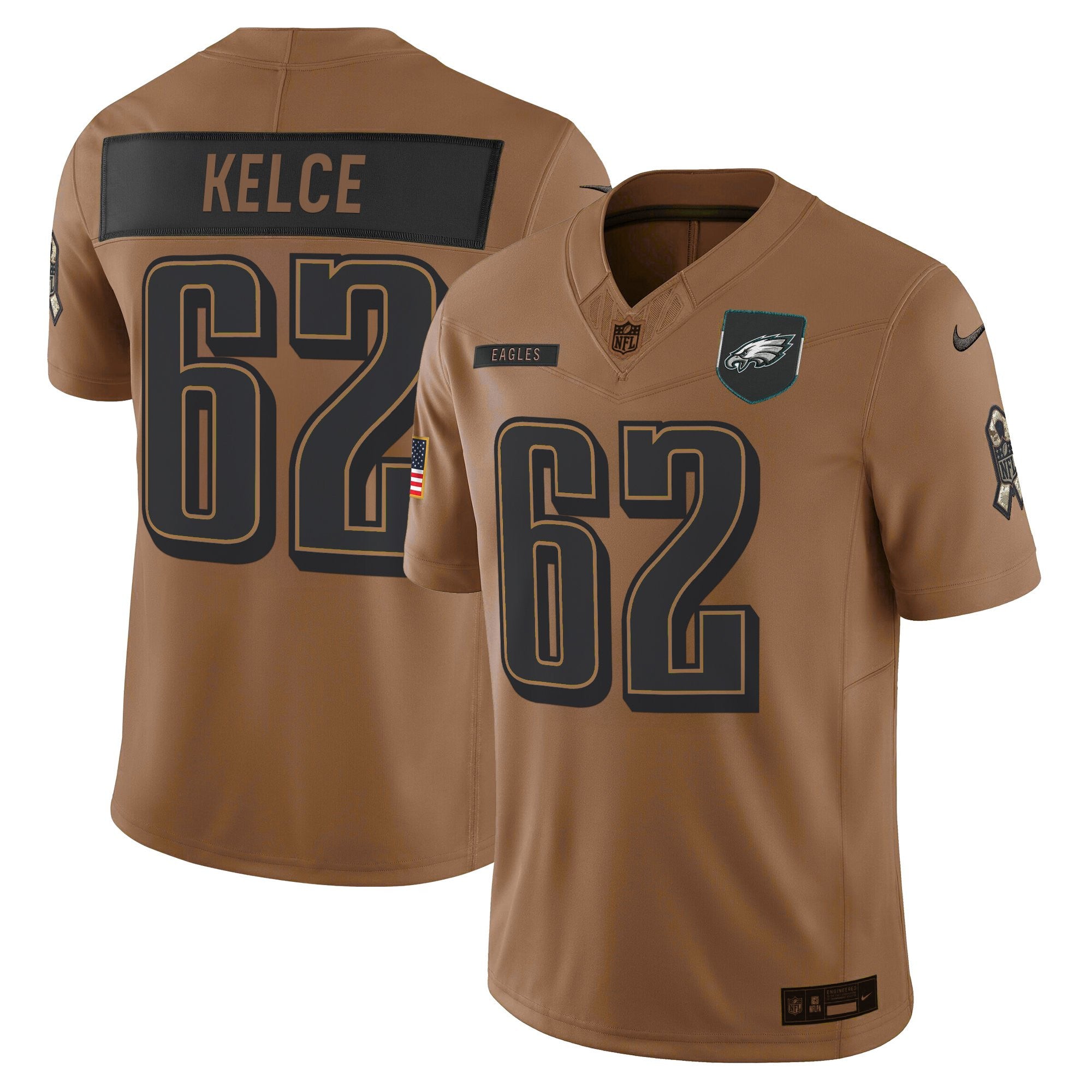 Men's Philadelphia Eagles 2025 Salute to Service Limited Jersey - All Stitched
