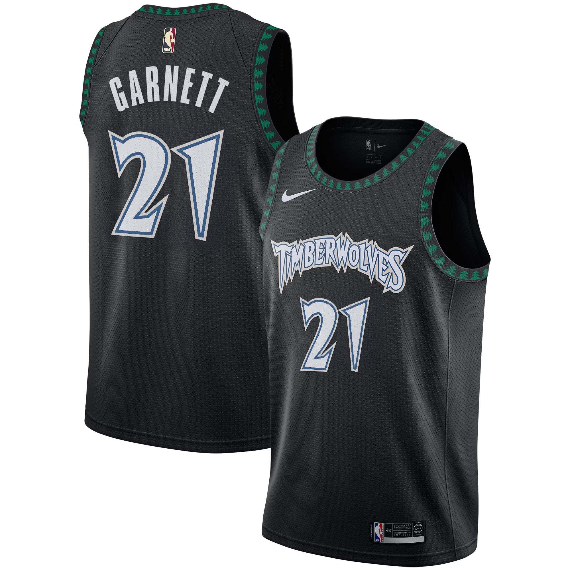 Minnesota Timberwolves 2025/26 "Black Trees" Swingman Jersey - All Stitched