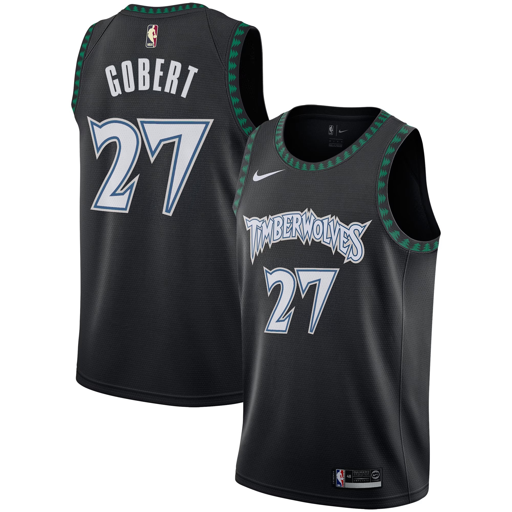 Minnesota Timberwolves 2025/26 "Black Trees" Swingman Jersey - All Stitched