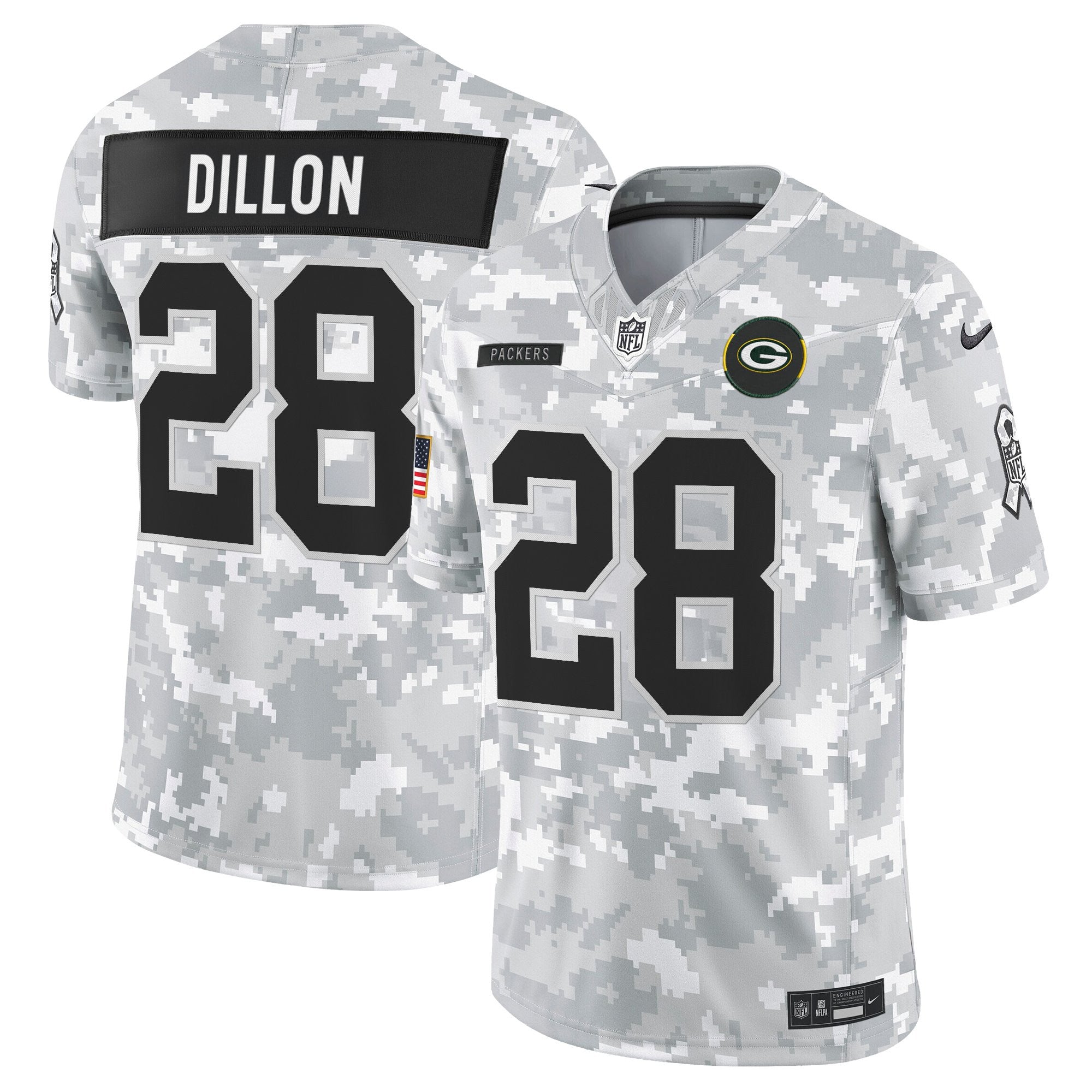 Men's Green Bay Packers 2025 Salute to Service Vapor Limited Jersey - All Stitched