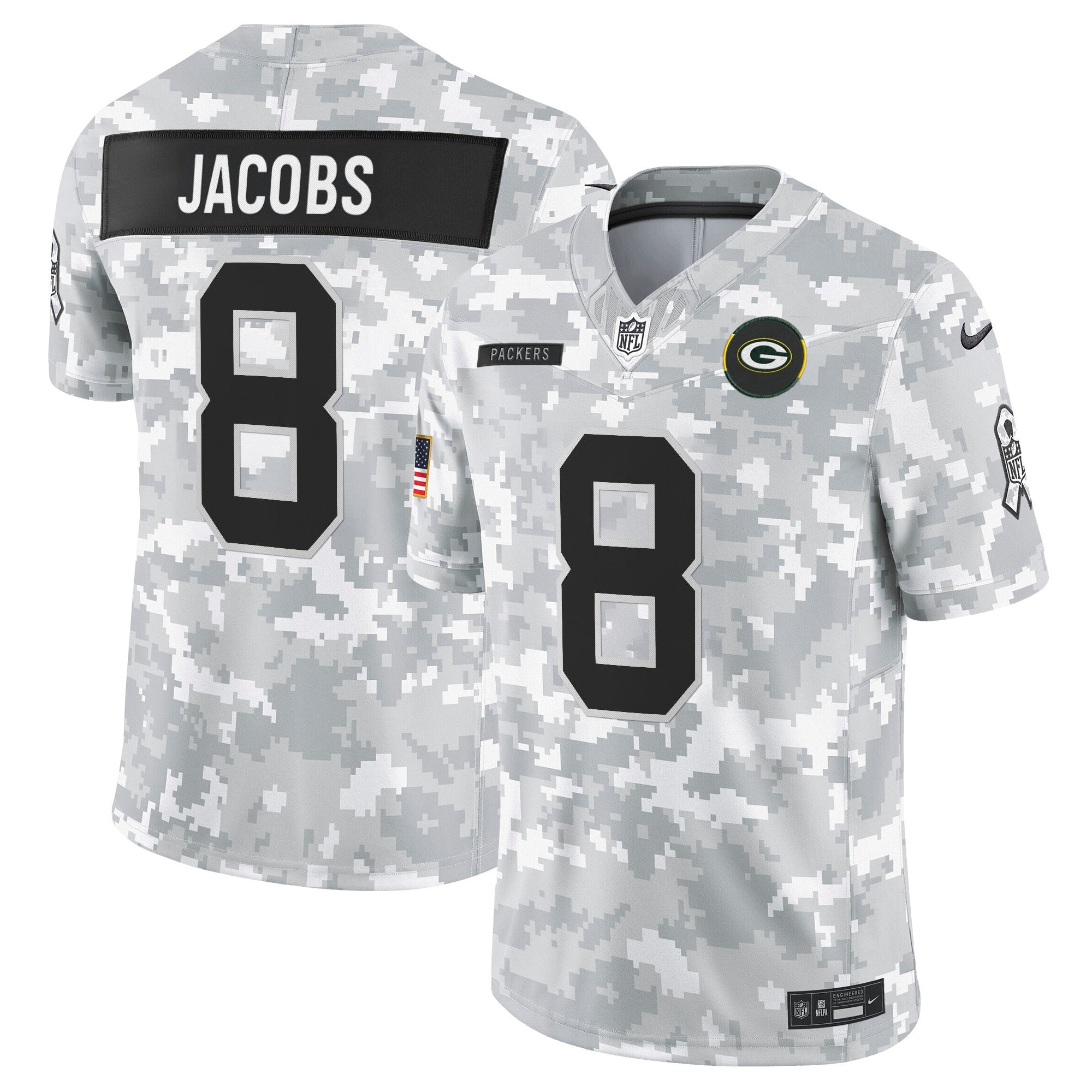 Men's Green Bay Packers 2025 Salute to Service Vapor Limited Jersey - All Stitched