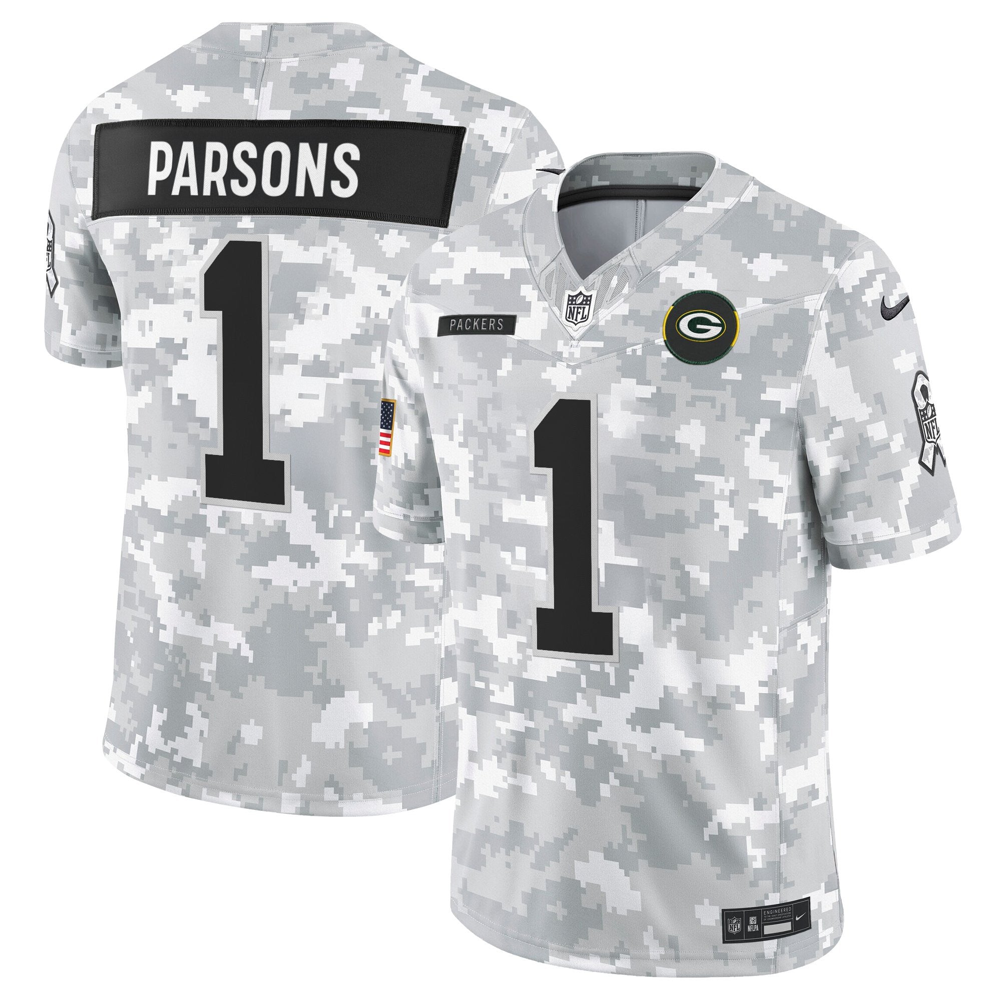Men's Green Bay Packers 2025 Salute to Service Vapor Limited Jersey - All Stitched