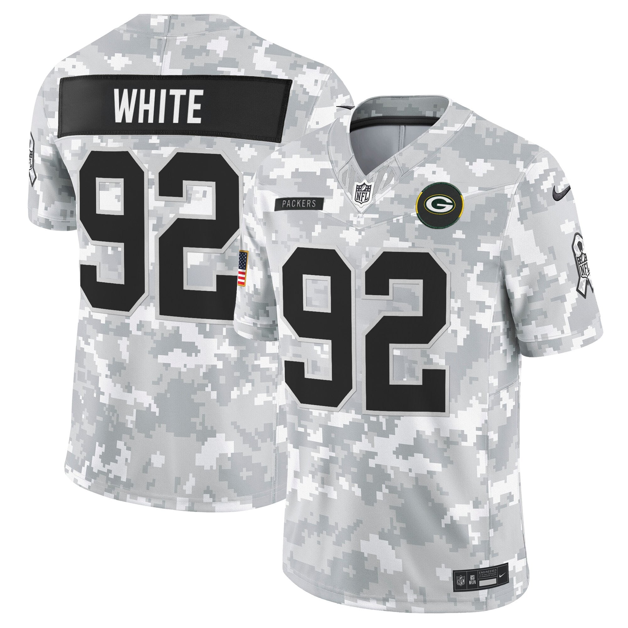 Men's Green Bay Packers 2025 Salute to Service Vapor Limited Jersey - All Stitched