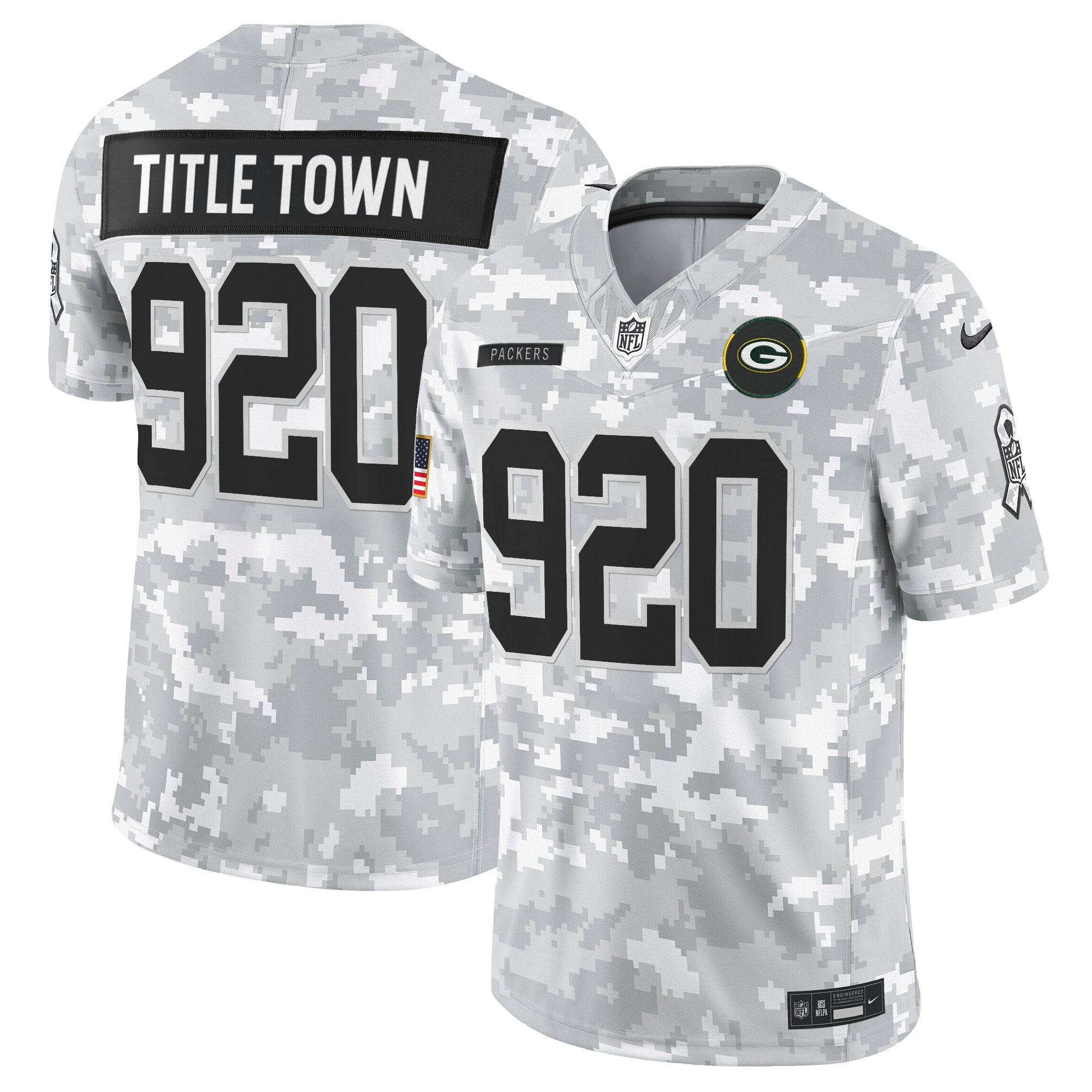 Men's Green Bay Packers 2025 Salute to Service Vapor Limited Jersey - All Stitched