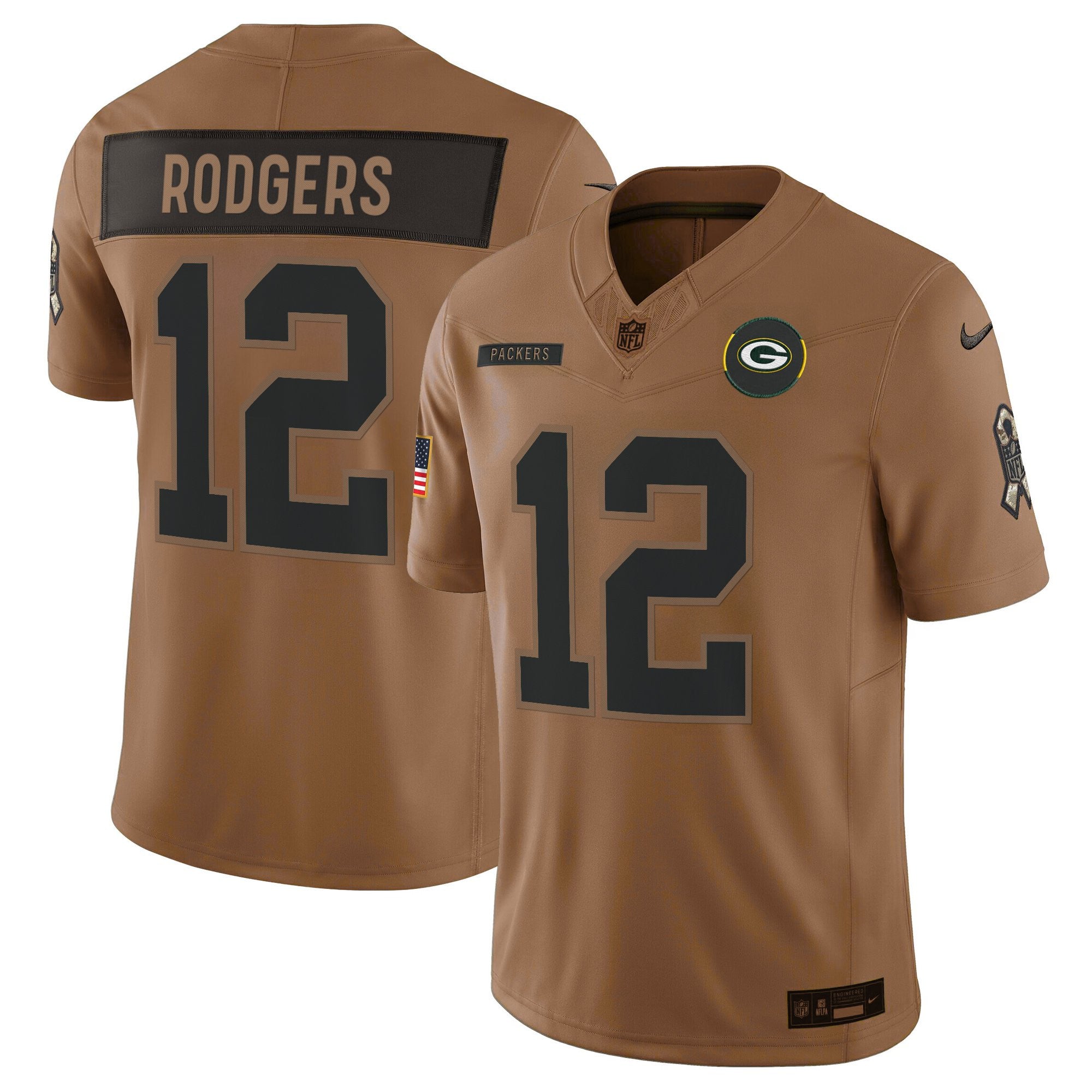 Men's Green Bay Packers 2025 Salute to Service Vapor Limited Jersey - All Stitched