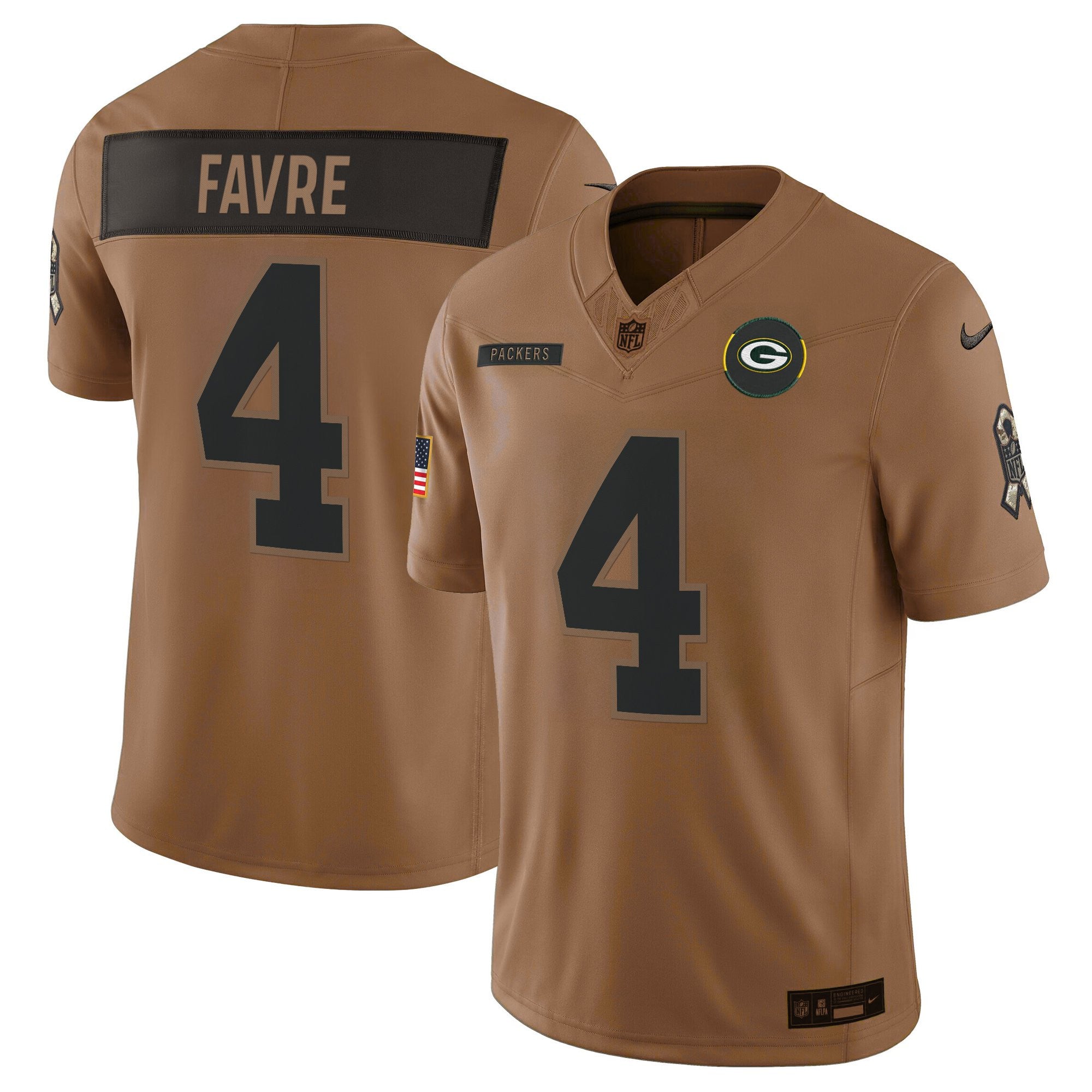 Men's Green Bay Packers 2025 Salute to Service Vapor Limited Jersey - All Stitched