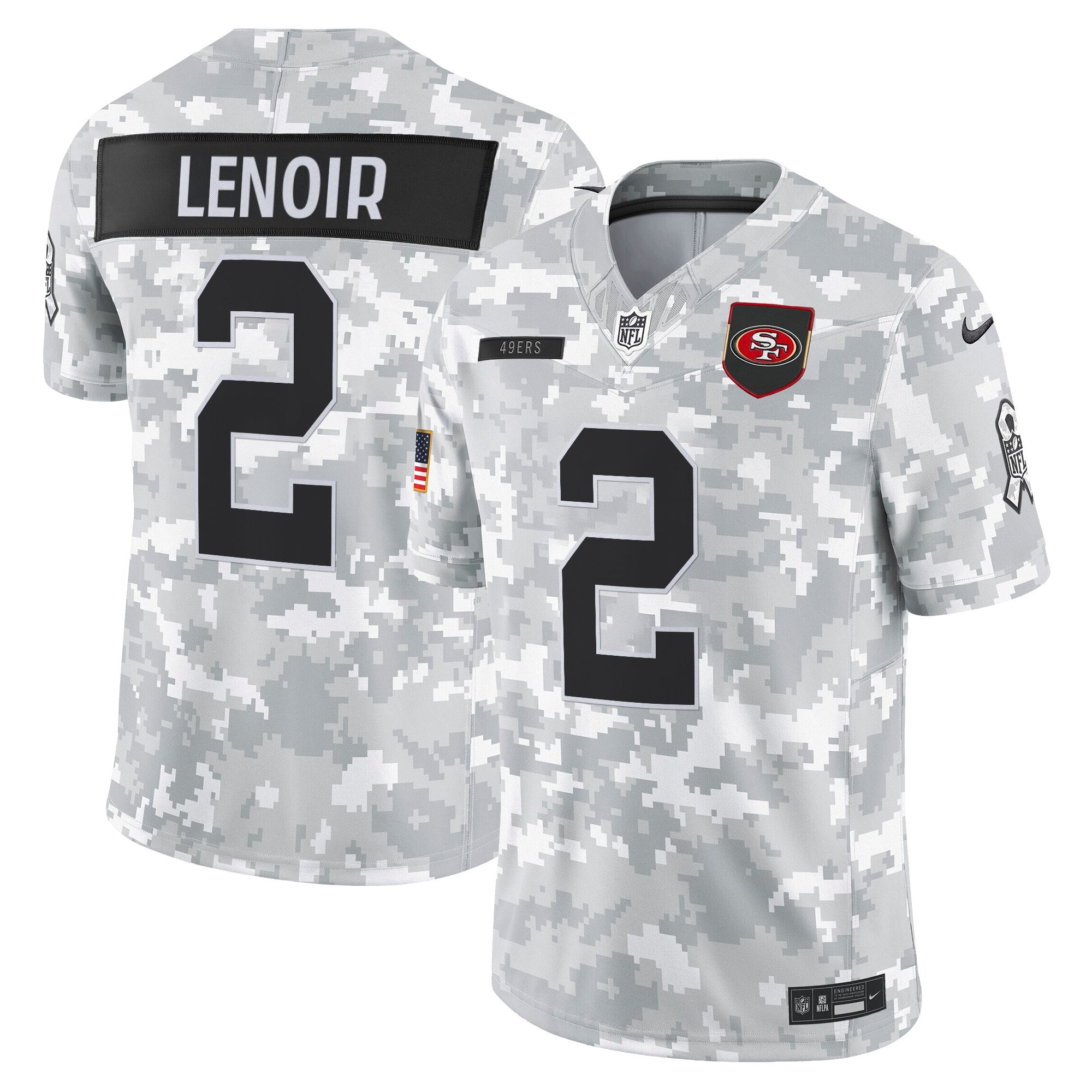 Men's San Francisco 49ers 2025 Salute to Service Vapor Limited Jersey - All Stitched