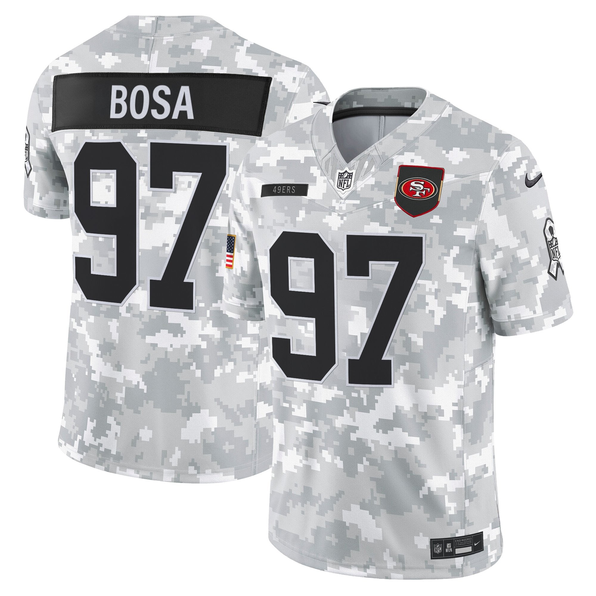 Men's San Francisco 49ers 2025 Salute to Service Vapor Limited Jersey - All Stitched