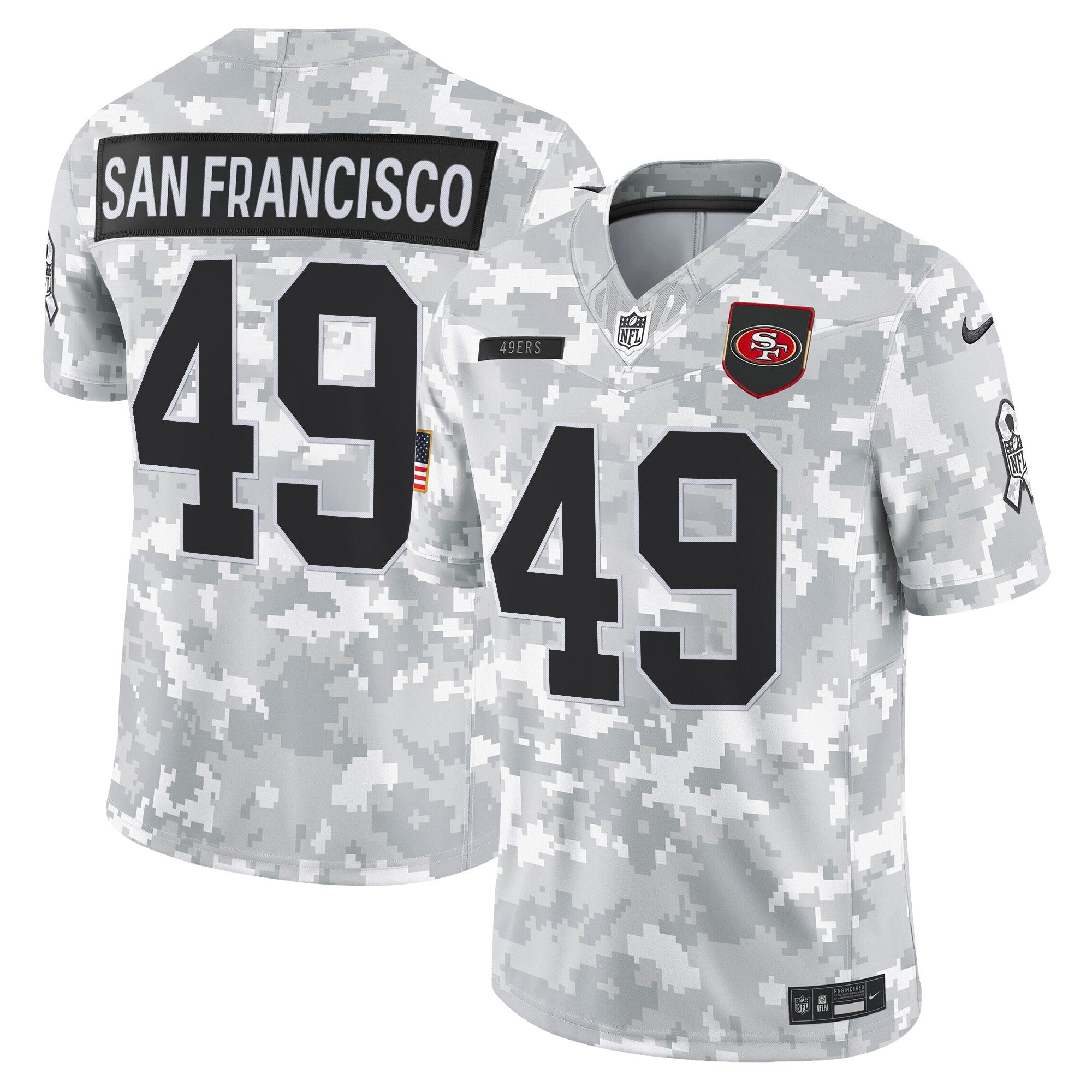 Men's San Francisco 49ers 2025 Salute to Service Vapor Limited Jersey - All Stitched