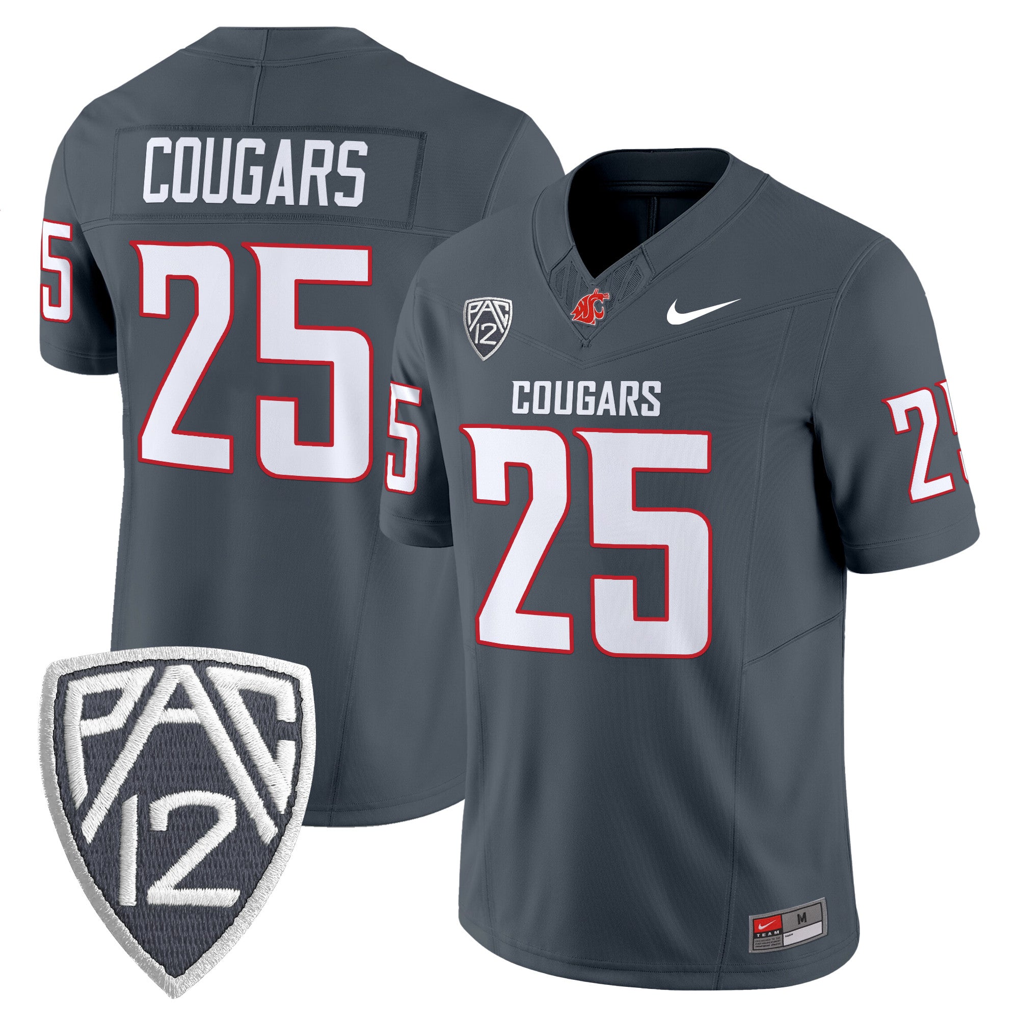 Men's Washington State Cougars 2025 Vapor Limited Jersey V2 - All Stitched