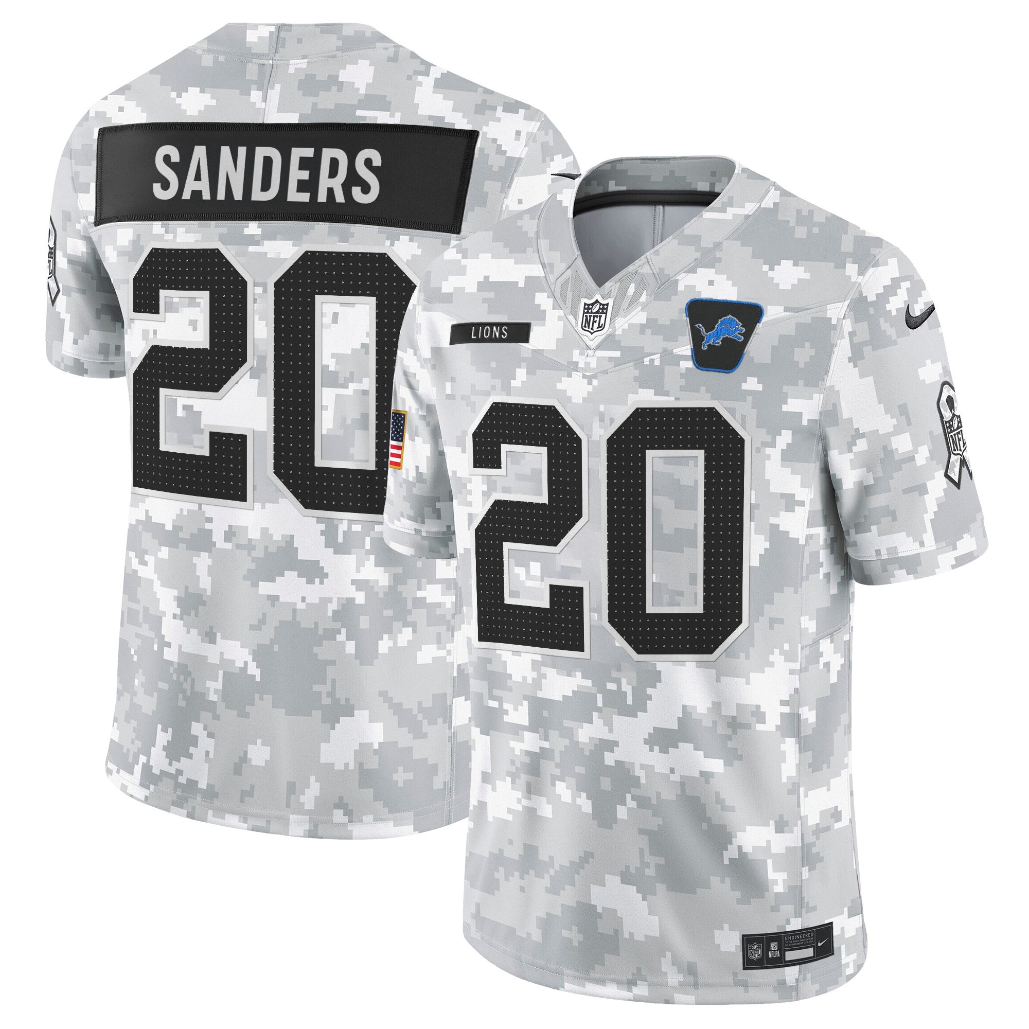Men's Detroit Lions 2025 Salute to Service Vapor Limited Jersey - All Stitched
