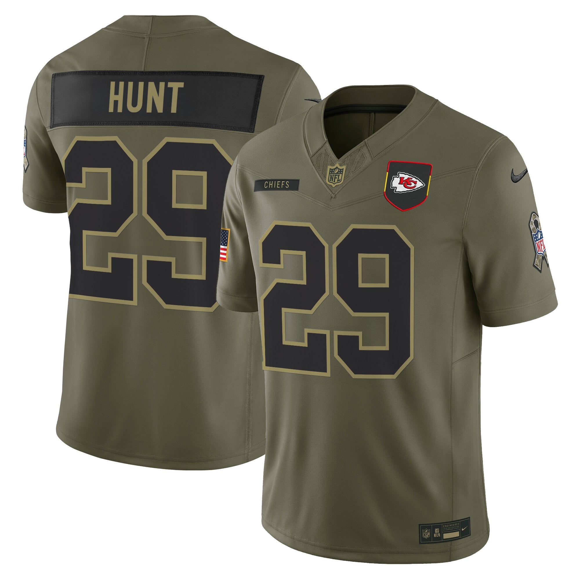 Kansas City Chiefs 2025 Salute to Service Vapor Limited Jersey - All Stitched