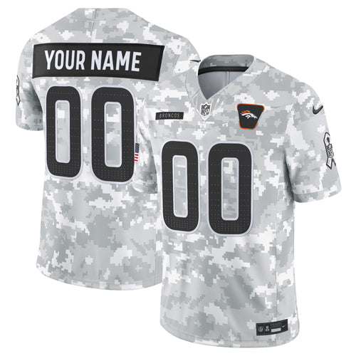 Denver Broncos 2025 Salute to Service Vapor Limited Custom Jersey - All Stitched