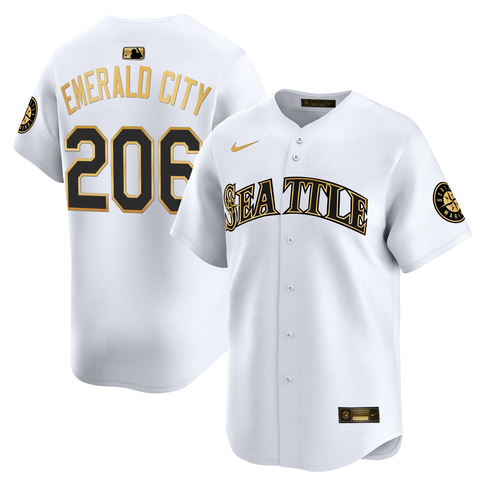 Men's Seattle Mariners 2025 Vapor Premier Limited Jersey V2 - All Stitched