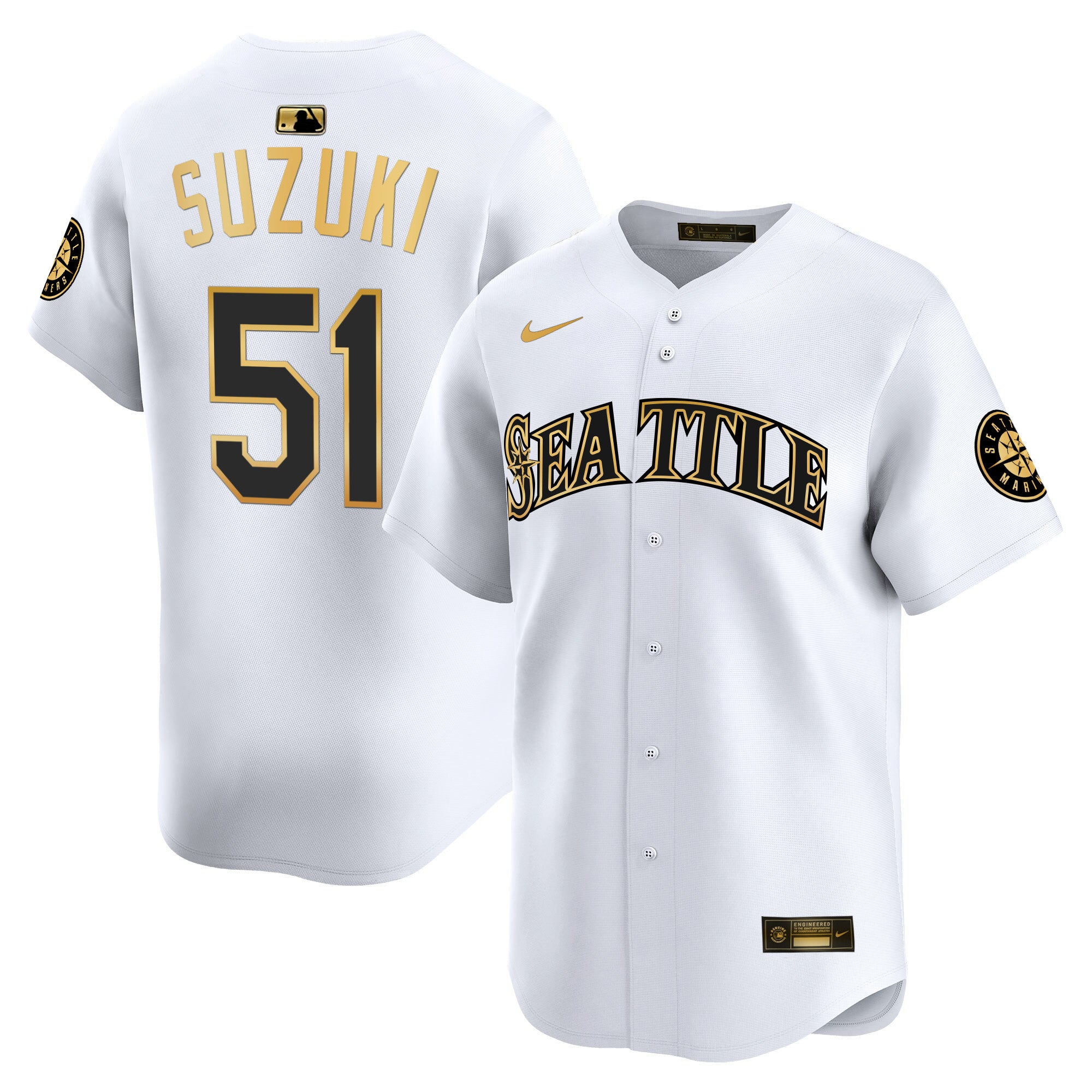 Men's Seattle Mariners 2025 Vapor Premier Limited Jersey V2 - All Stitched