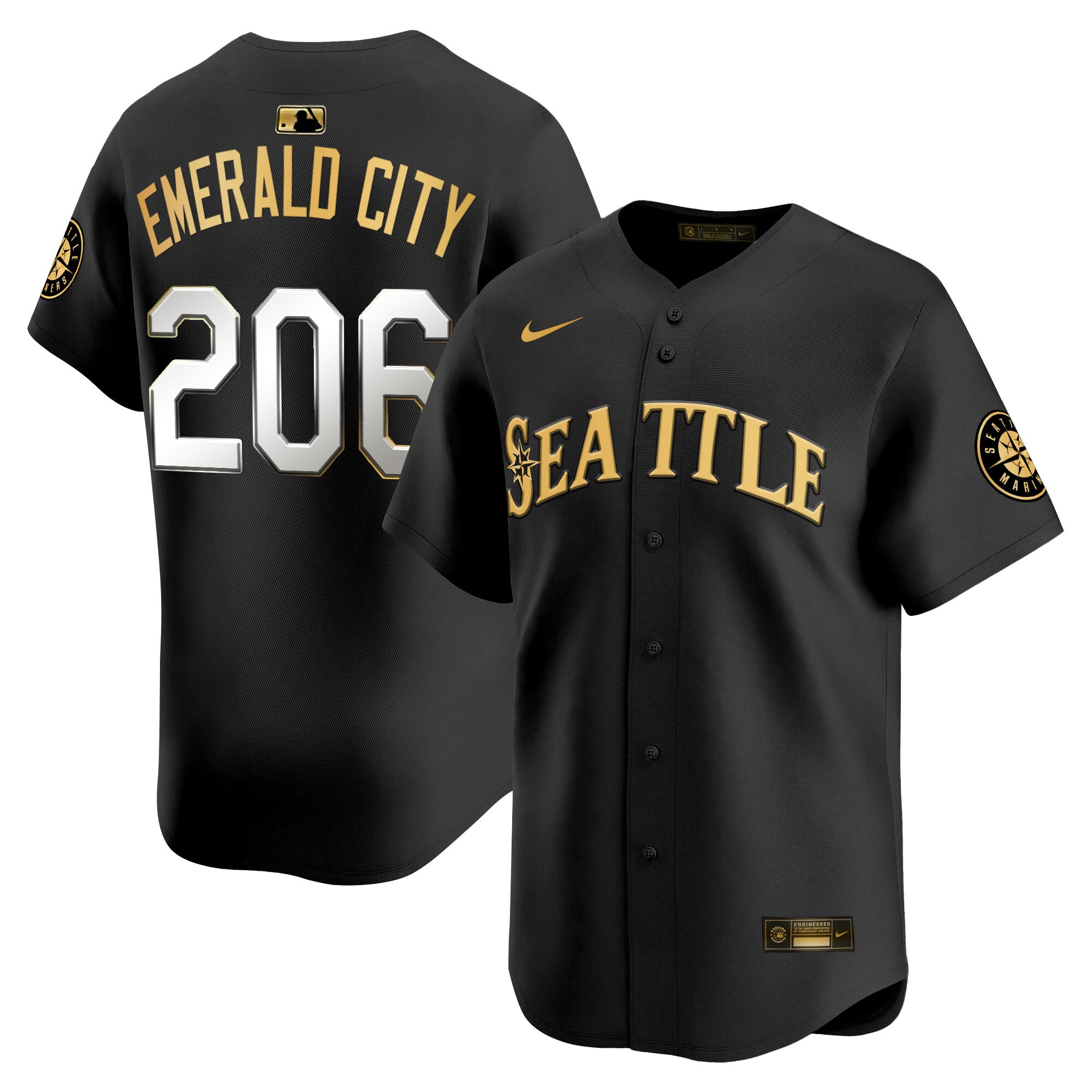 Men's Seattle Mariners 2025 Vapor Premier Limited Jersey V2 - All Stitched