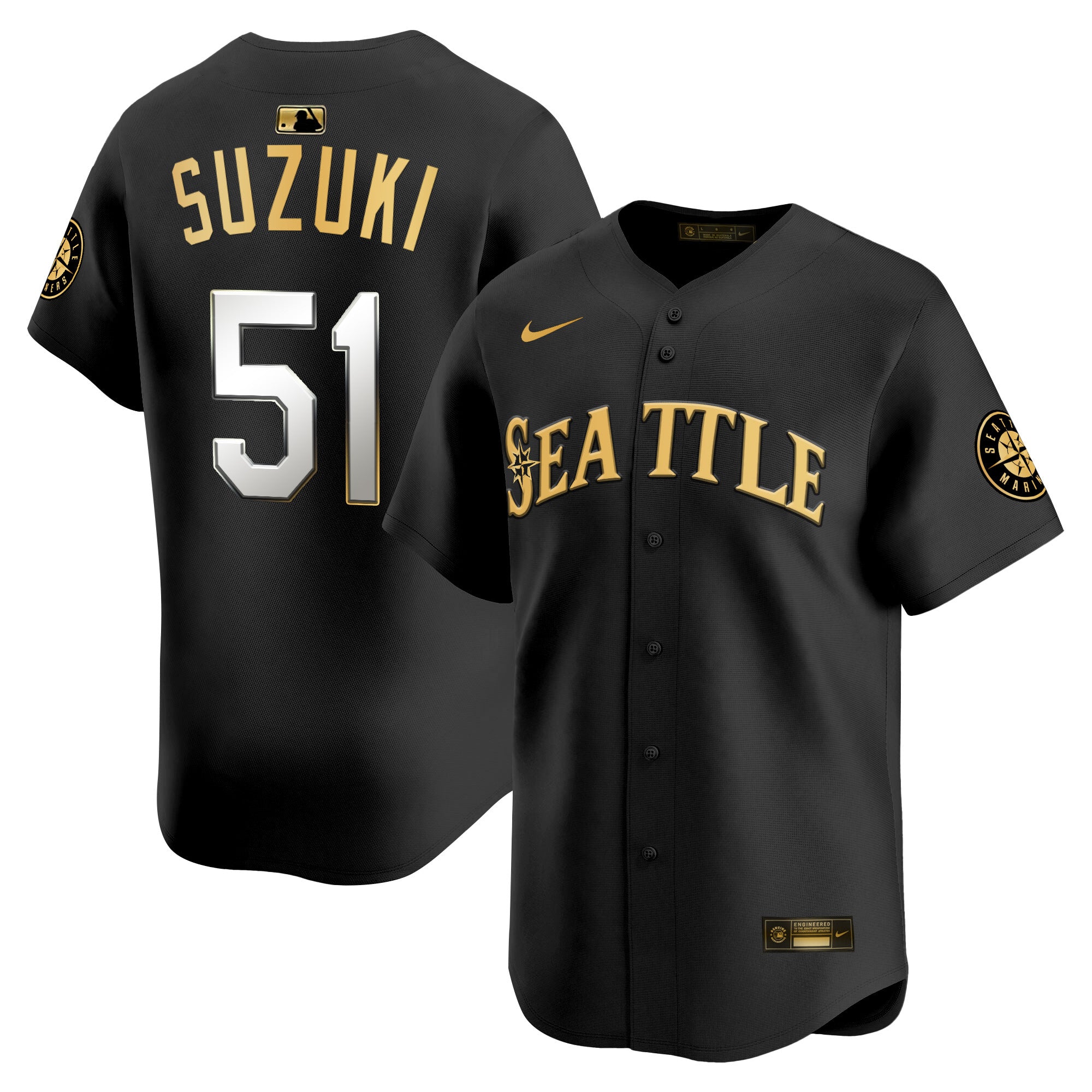 Men's Seattle Mariners 2025 Vapor Premier Limited Jersey V2 - All Stitched