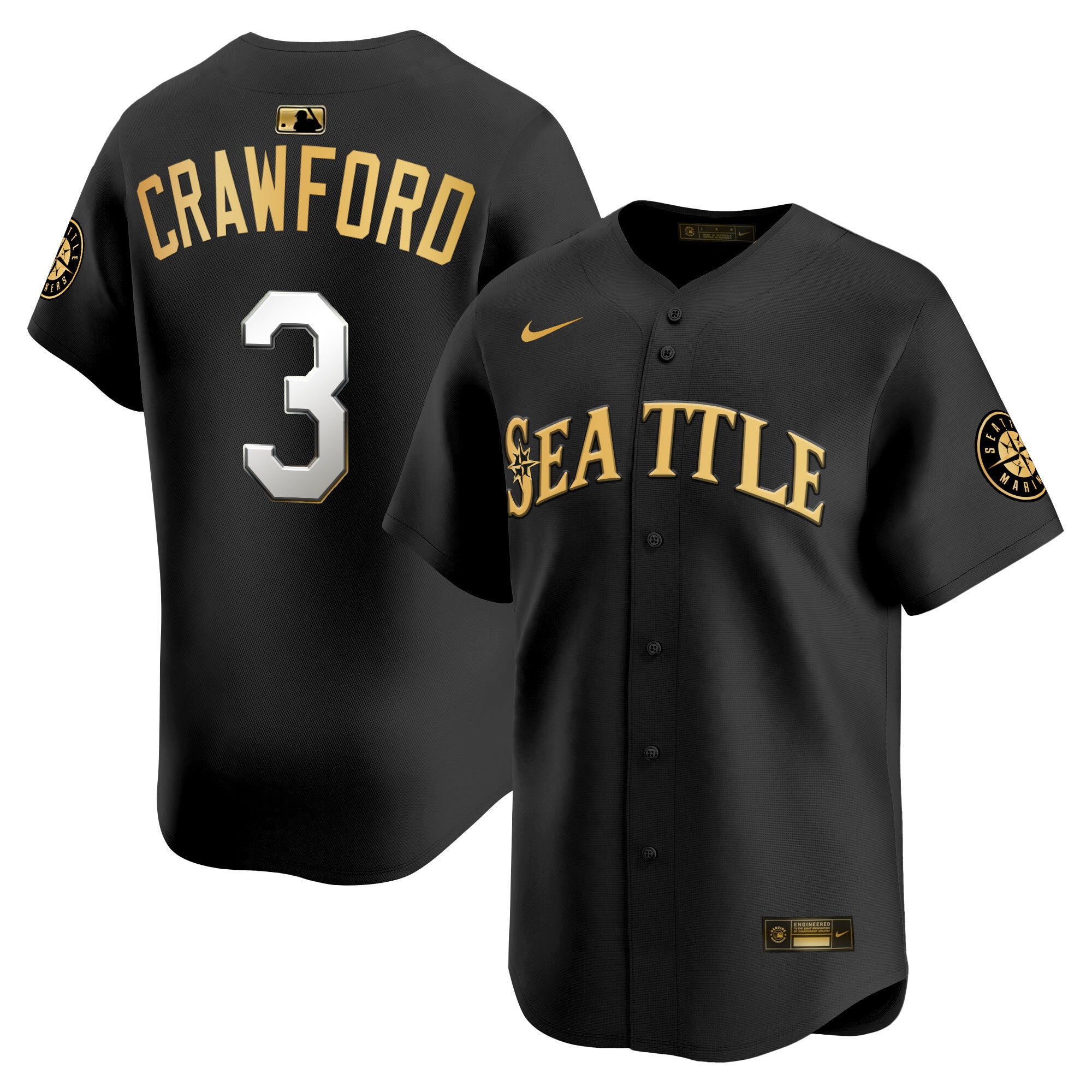 Men's Seattle Mariners 2025 Vapor Premier Limited Jersey V2 - All Stitched