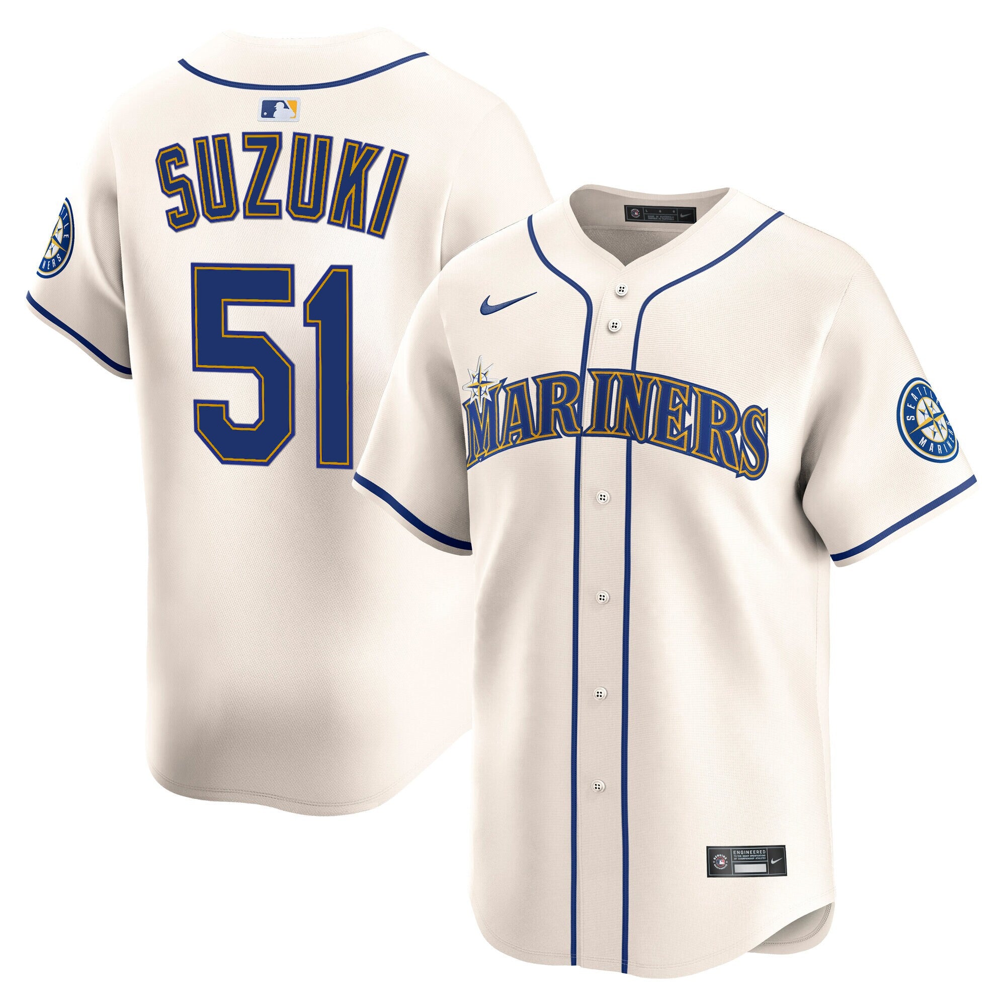 Men's Seattle Mariners 2025 Vapor Premier Limited Jersey V2 - All Stitched