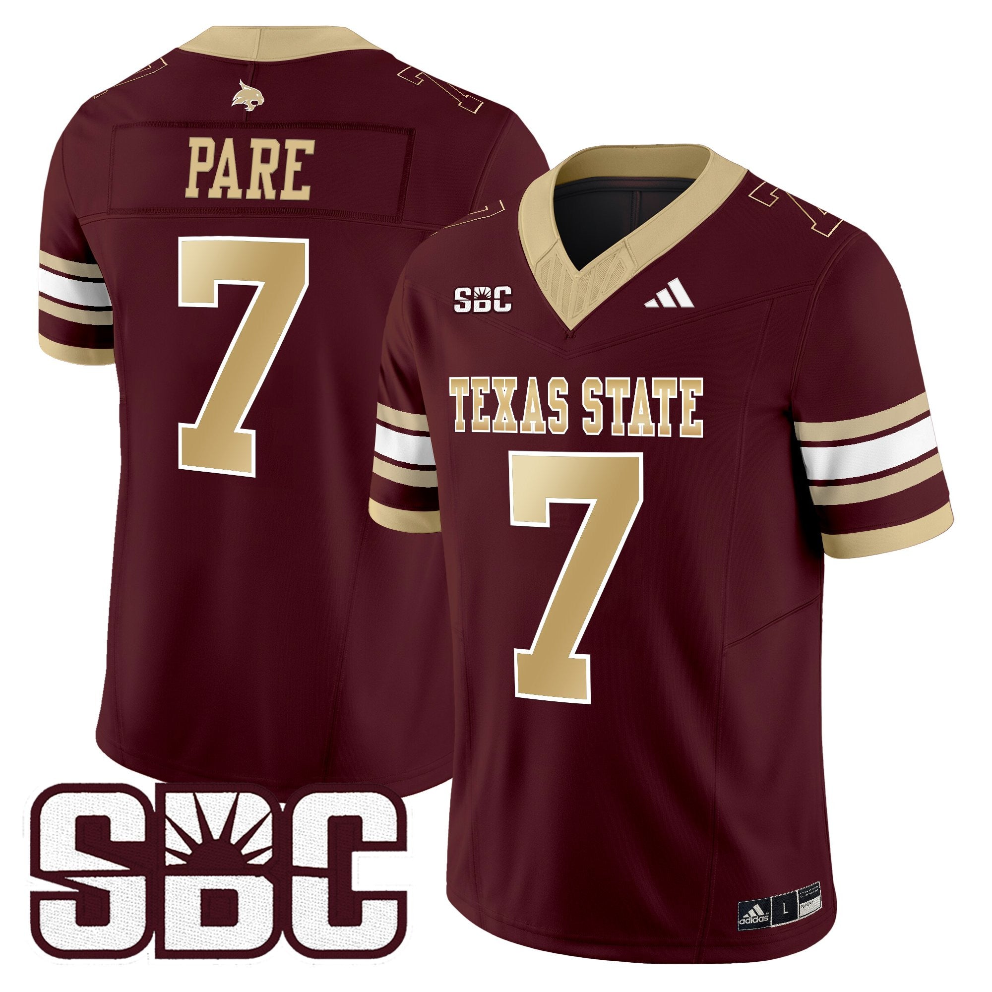 Men's Texas State Bobcats 2025 Vapor Limited Jersey - All Stitched