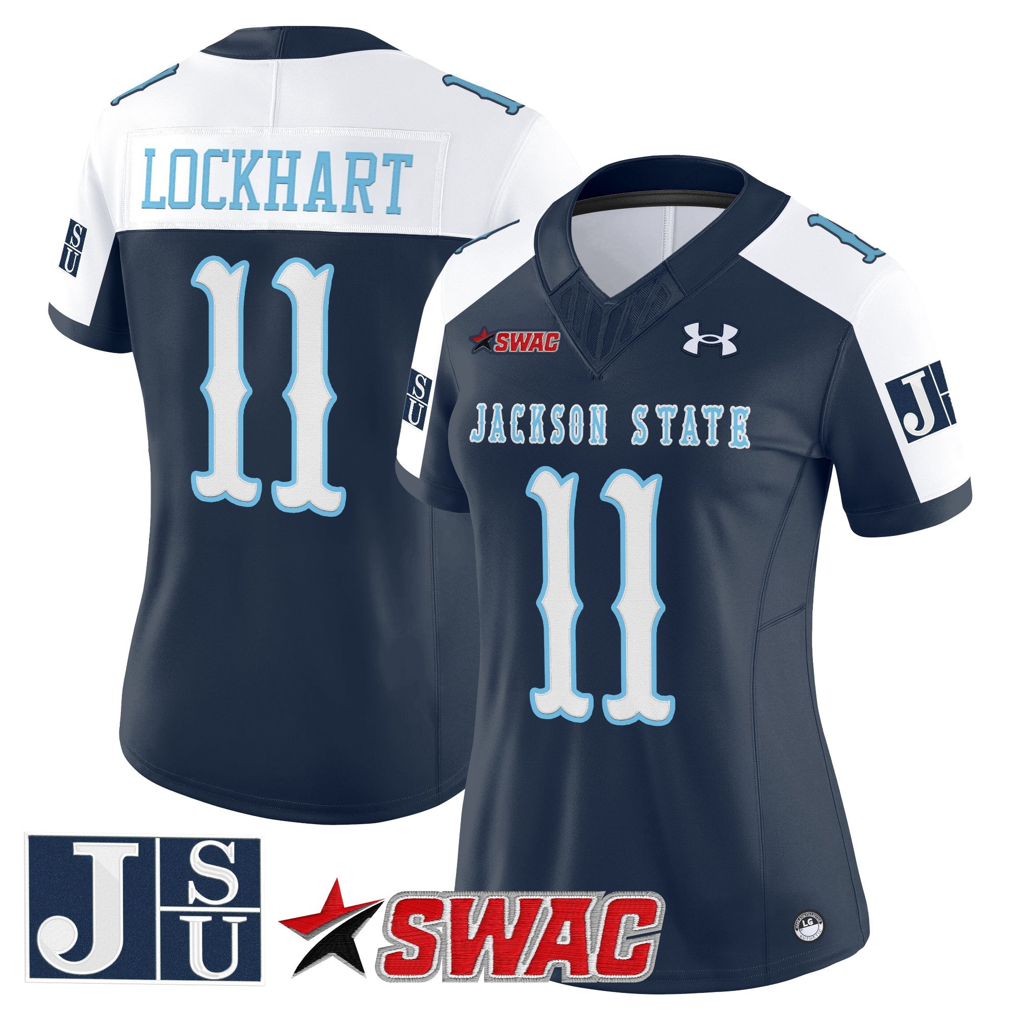 Women's Jackson State Tigers 2025 Vapor Limited Jersey V2 - All Stitched