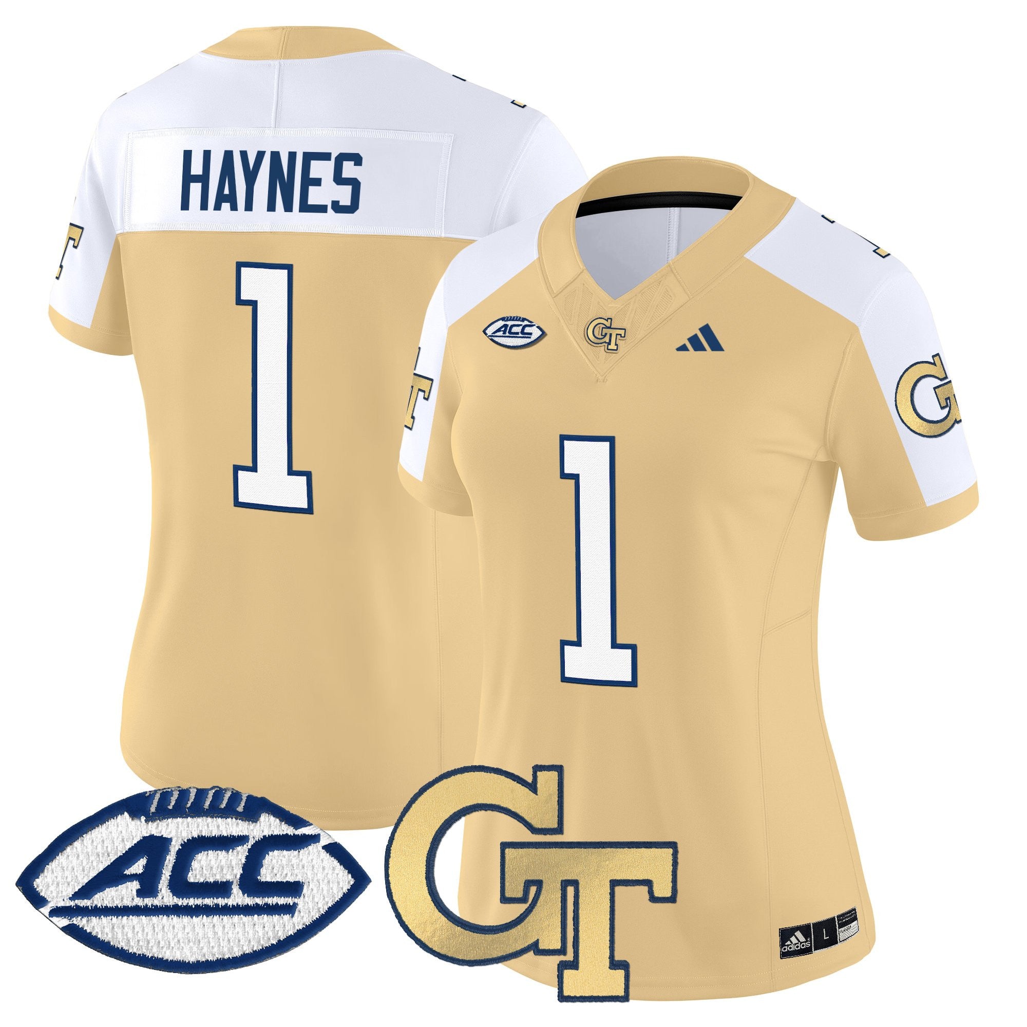 Women's Georgia Tech Yellow Jackets 2025 Vapor Limited Jersey - All stitched