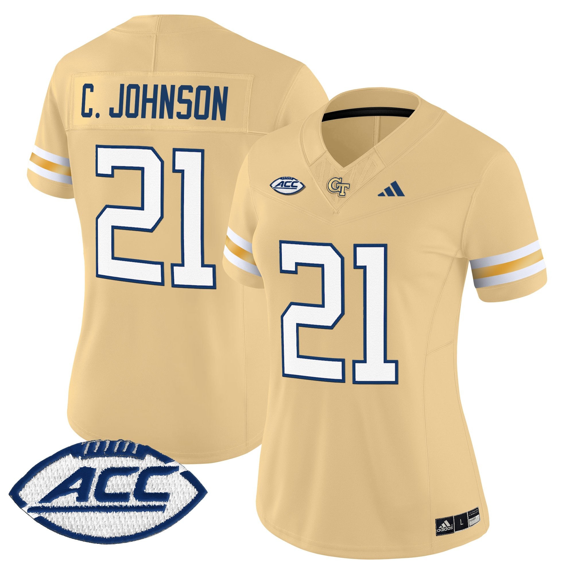 Women's Georgia Tech Yellow Jackets 2025 Vapor Limited Jersey - All stitched