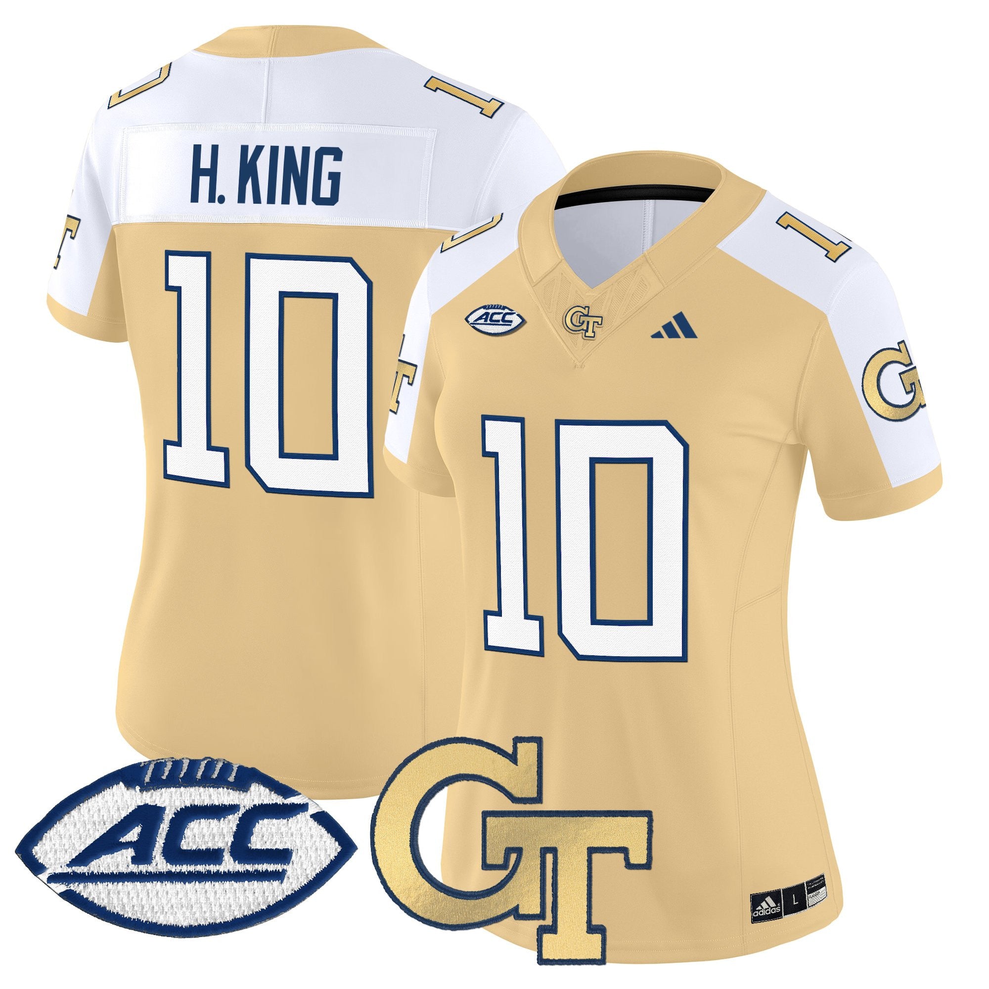 Women's Georgia Tech Yellow Jackets 2025 Vapor Limited Jersey - All stitched