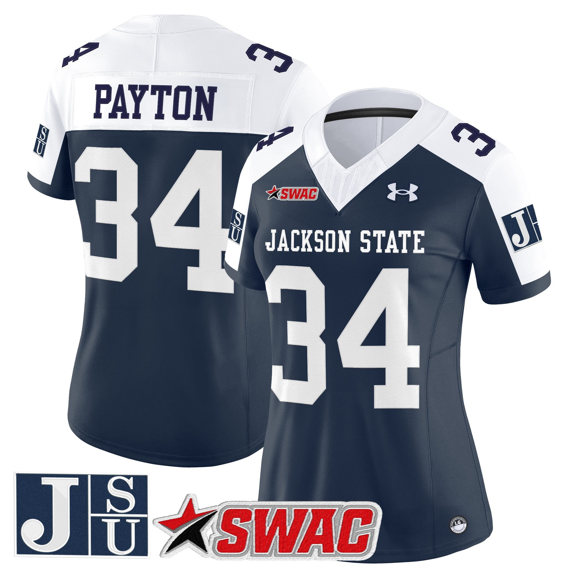 Women's Jackson State Tigers 2025 Vapor Limited Jersey - All Stitched