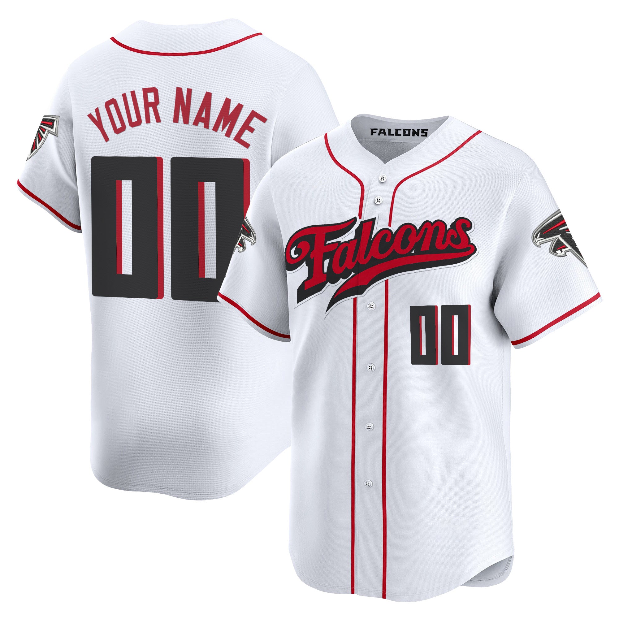 Atlanta Falcons 2025 Vapor Limited Baseball Custom Jersey - All Stitched