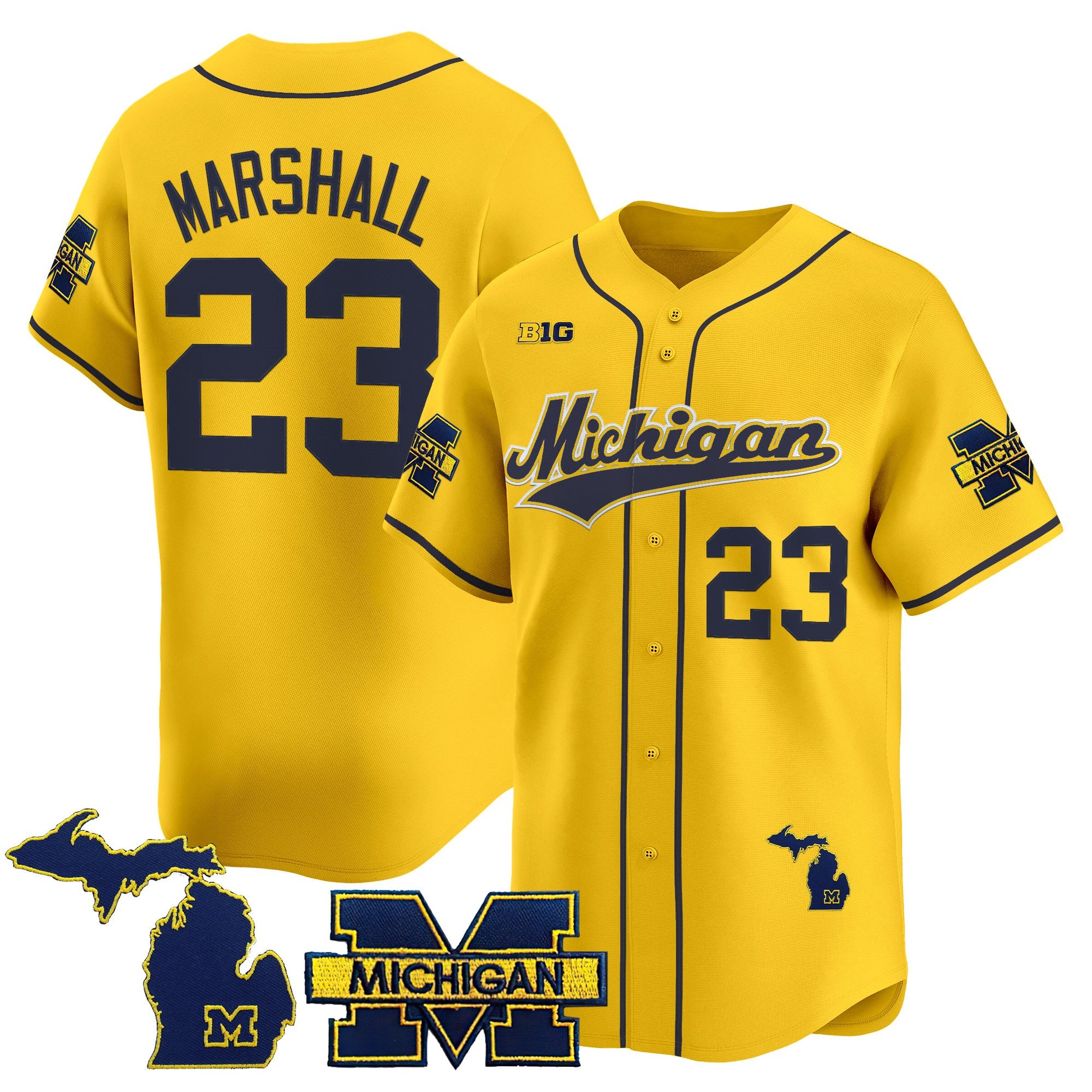 Men's Michigan Wolverines 2025 Vapor Baseball Jersey - All Stitched