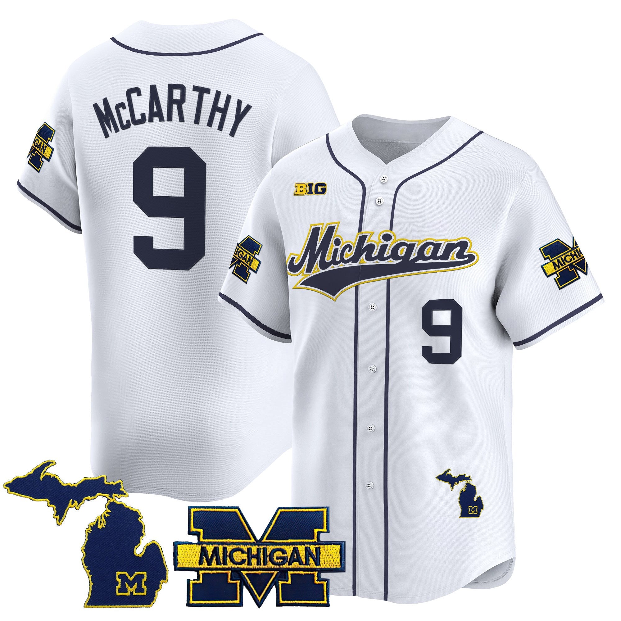 Men's Michigan Wolverines 2025 Vapor Baseball Jersey - All Stitched