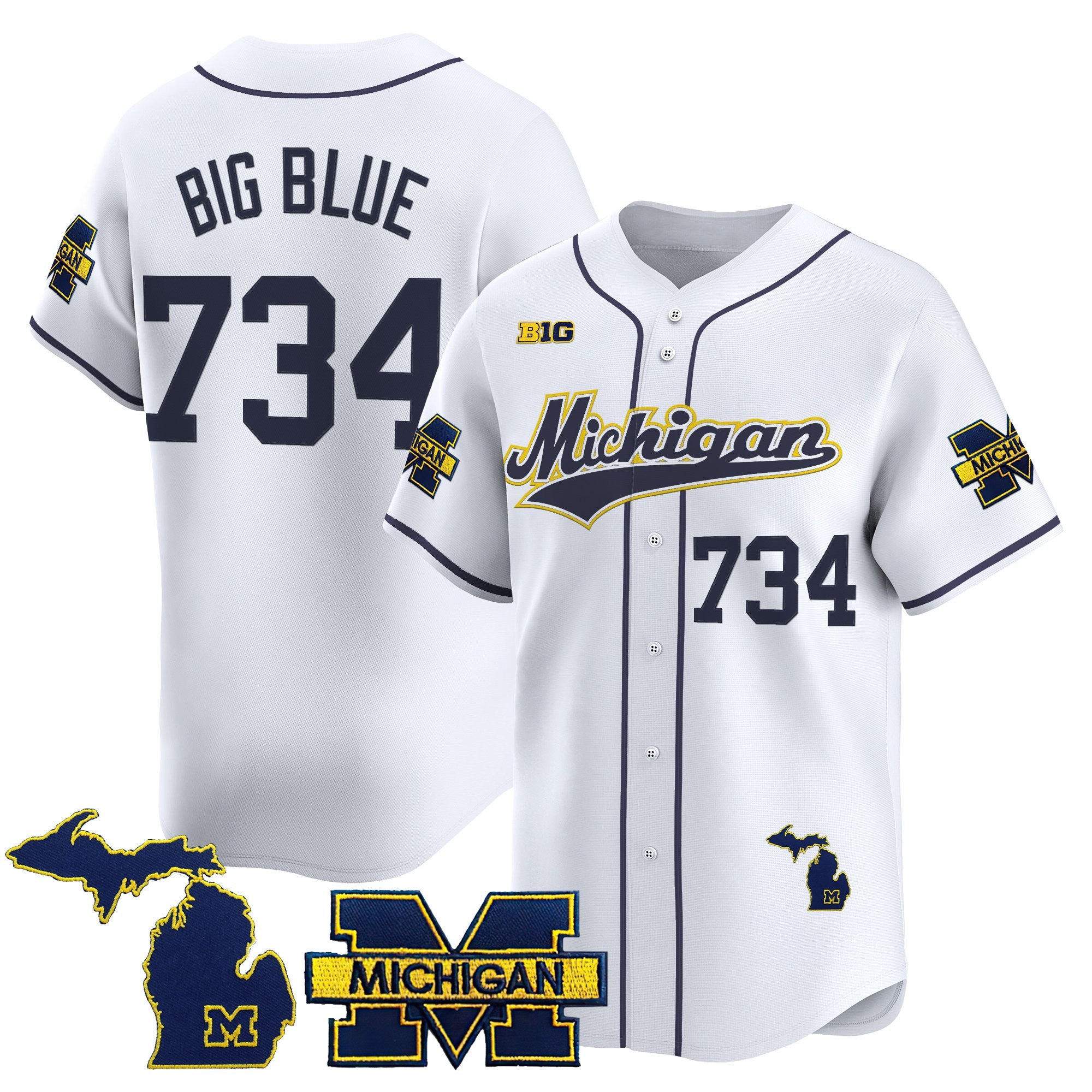 Men's Michigan Wolverines 2025 Vapor Baseball Jersey - All Stitched