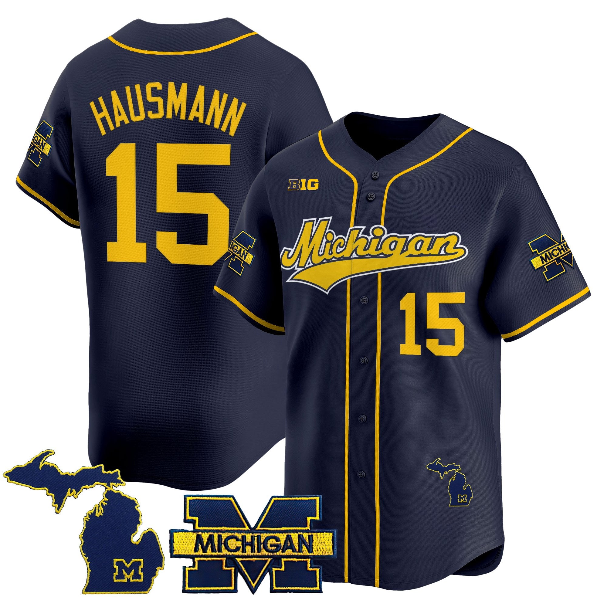 Men's Michigan Wolverines 2025 Vapor Baseball Jersey - All Stitched