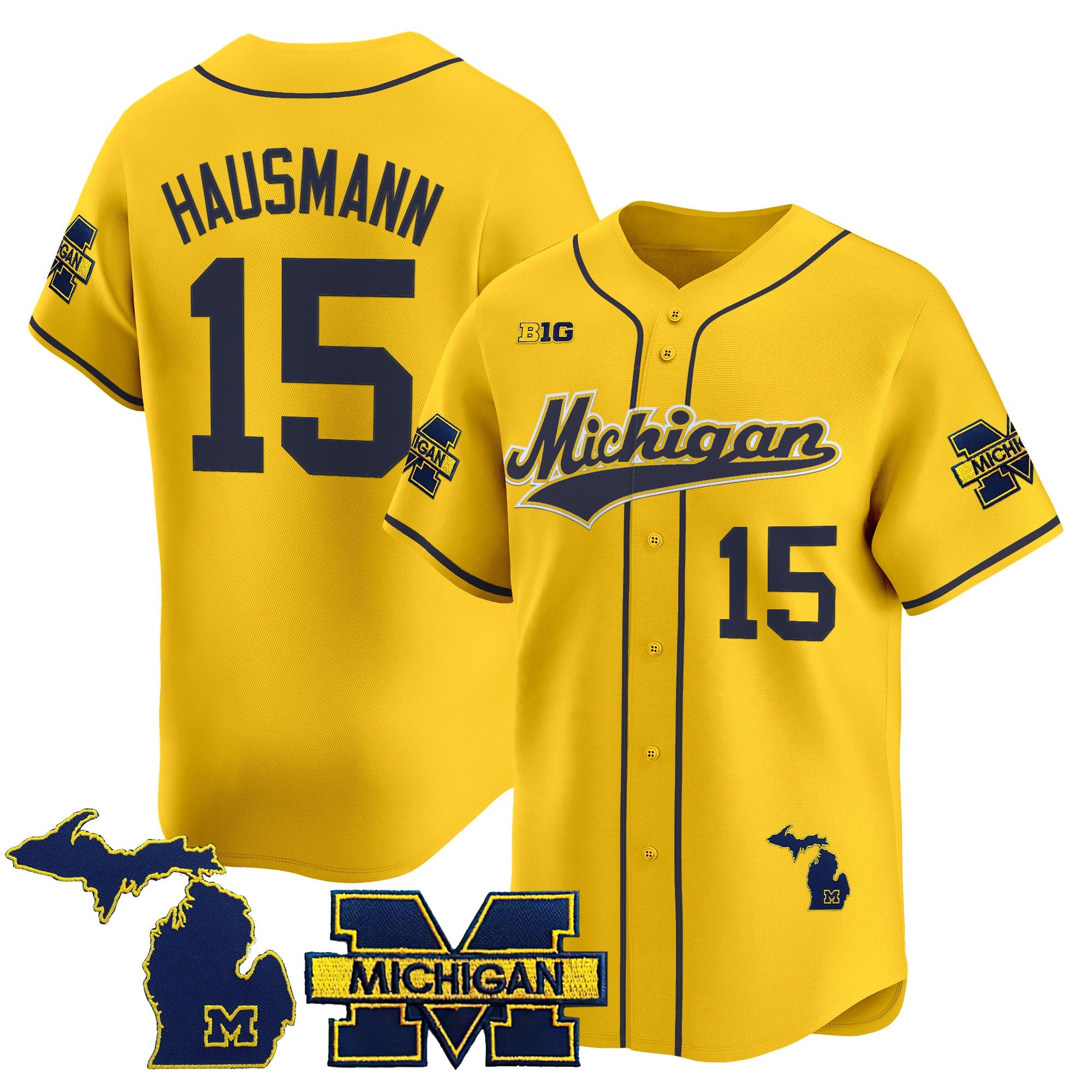 Men's Michigan Wolverines 2025 Vapor Baseball Jersey - All Stitched
