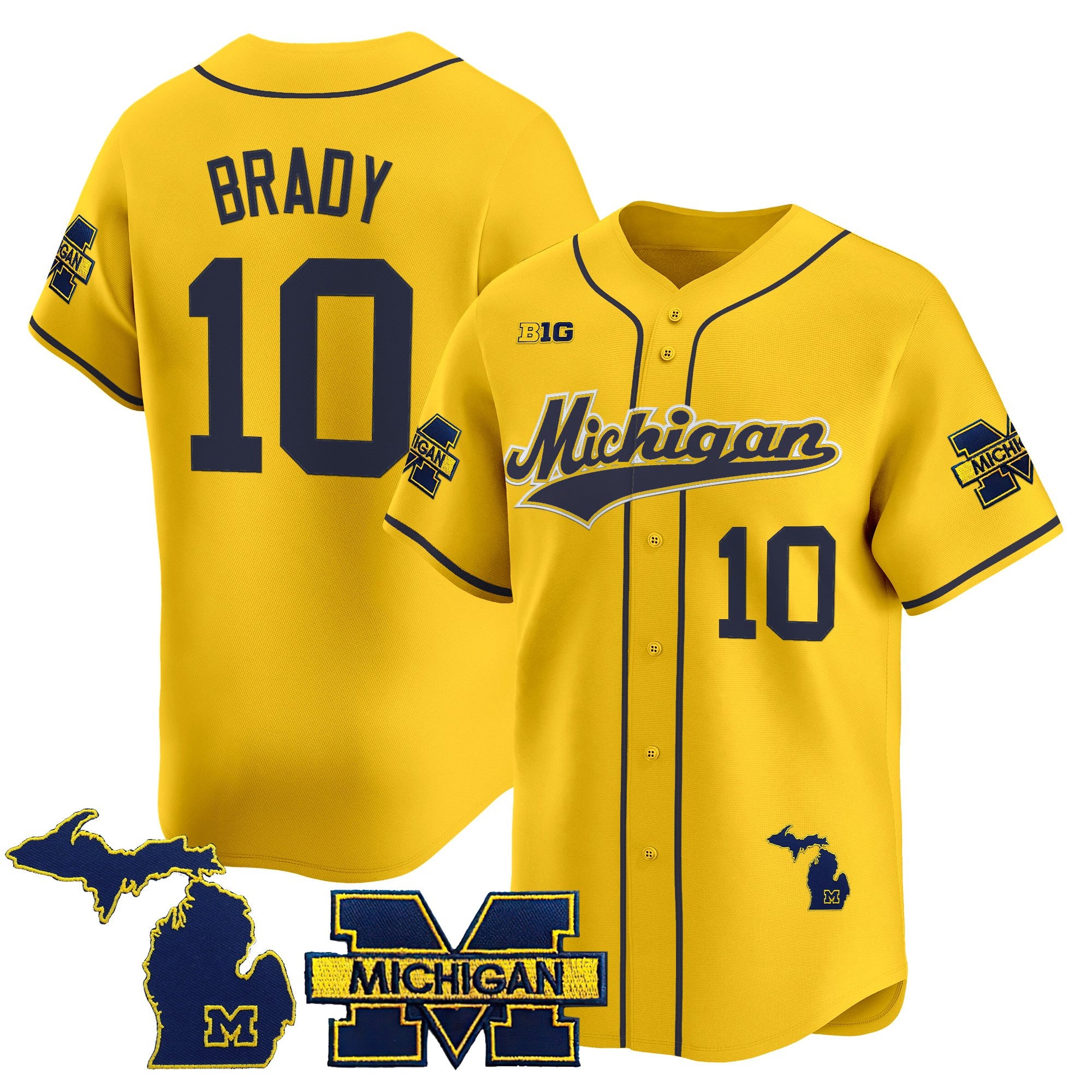 Men's Michigan Wolverines 2025 Vapor Baseball Jersey - All Stitched